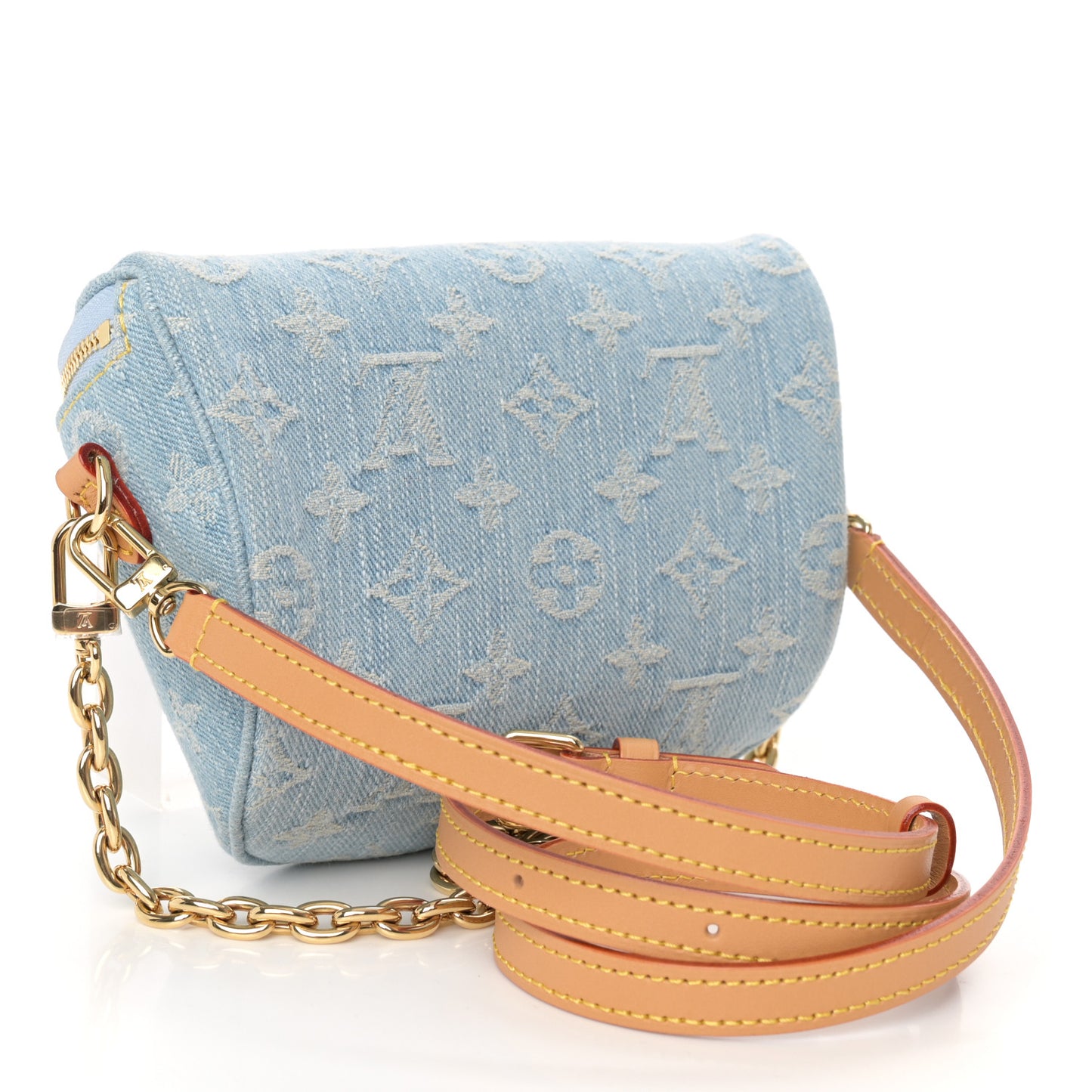 Monogram Denim Mini Bumbag Sky Blue