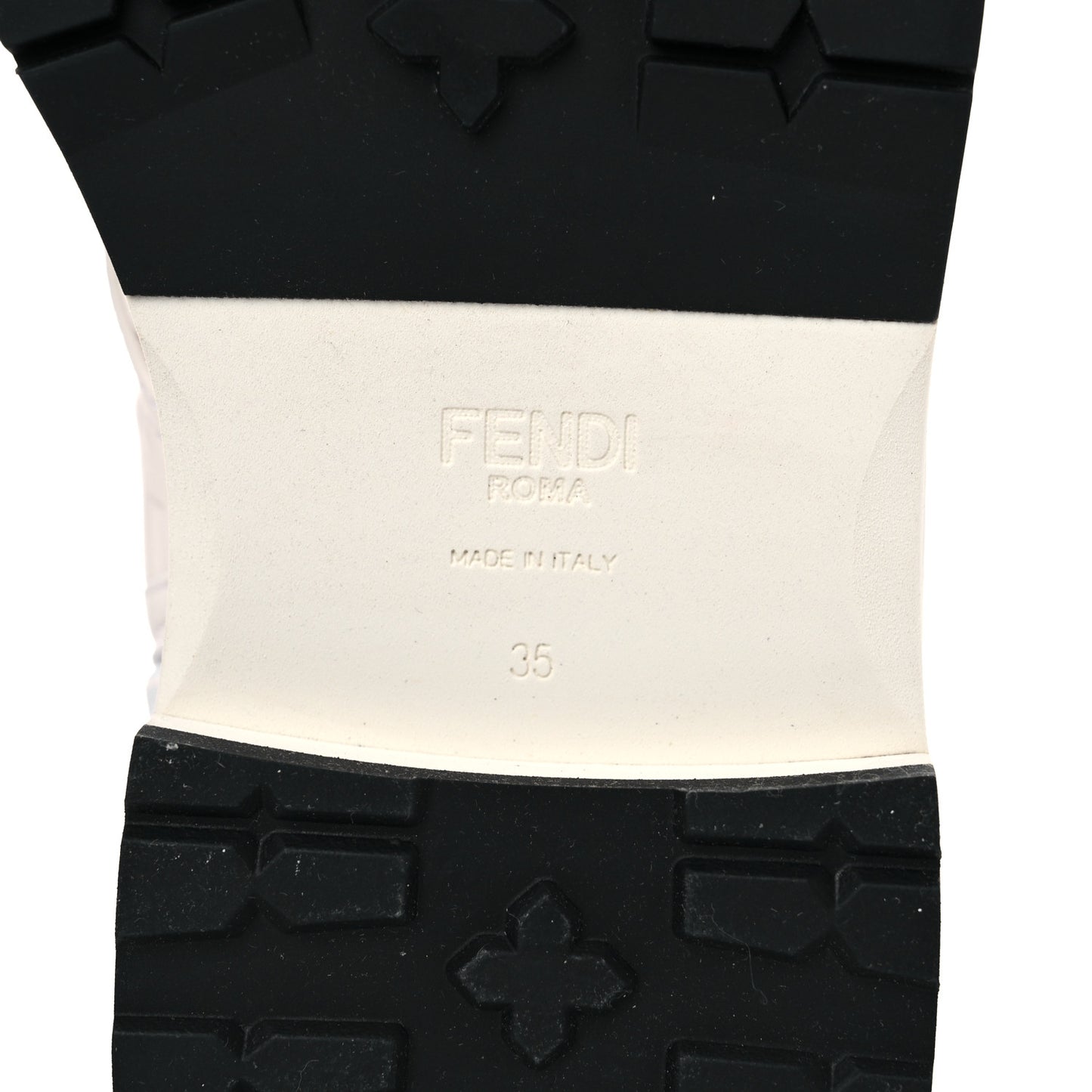 Nappa FF Embossed Womens Biker Boots 35 Snow