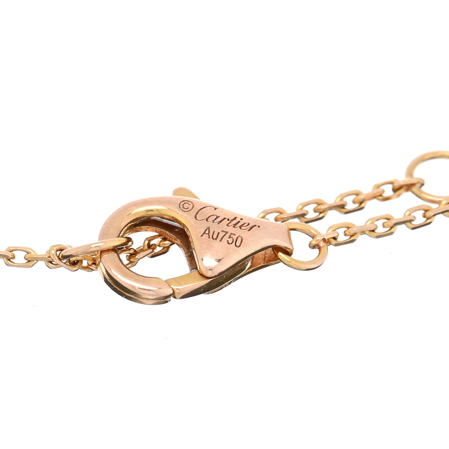 Cartier 18K Pink Yellow White Gold Trinity Bracelet 3 of 3