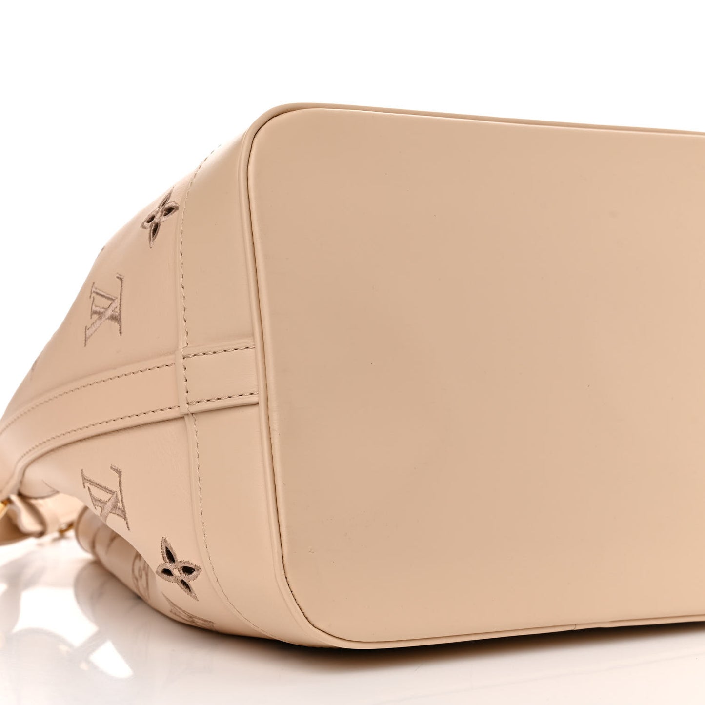 Calfskin Monogram Cutout Petit Noe Neutral