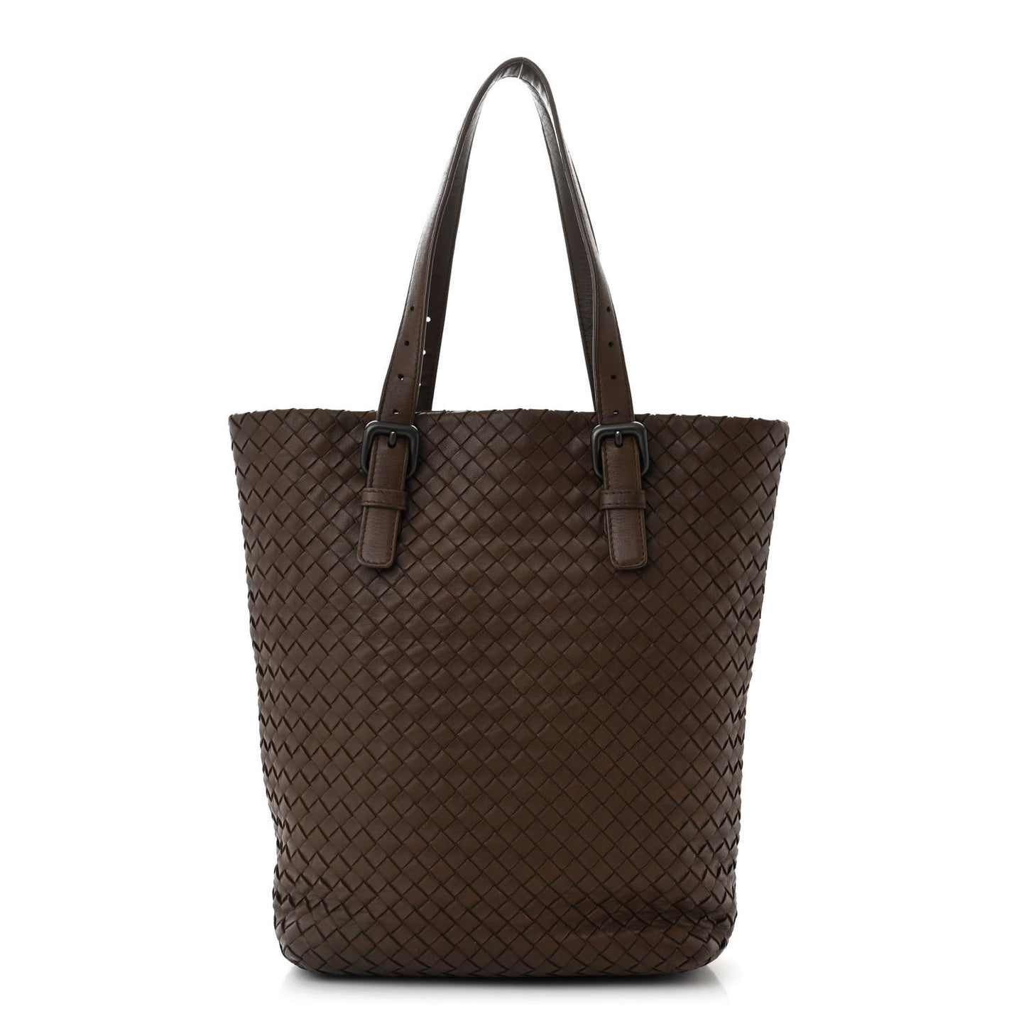 Nappa Intrecciato Medium Seamless Tote Brown