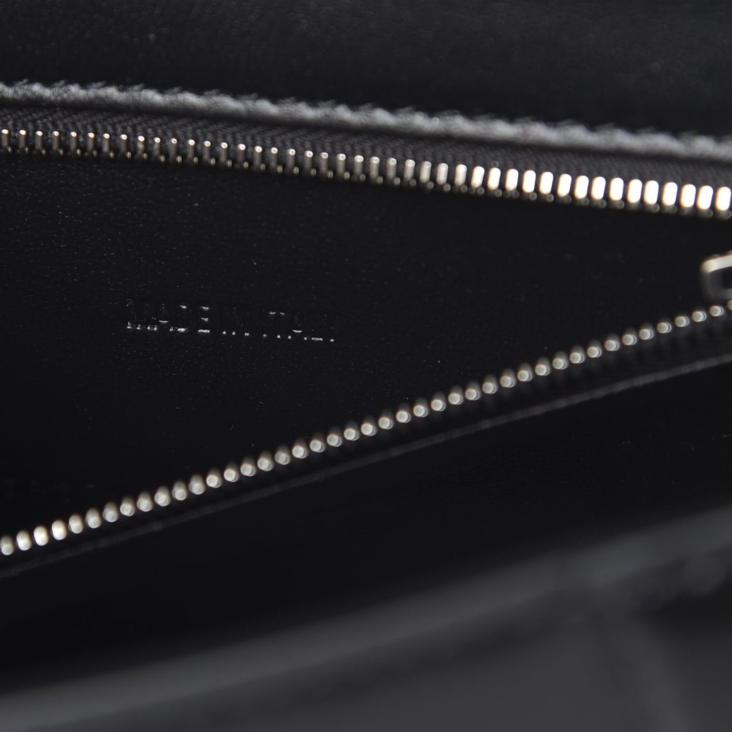 Shiny Box Calfskin Graffiti Logo Small Hourglass Top Handle Bag Black Silver