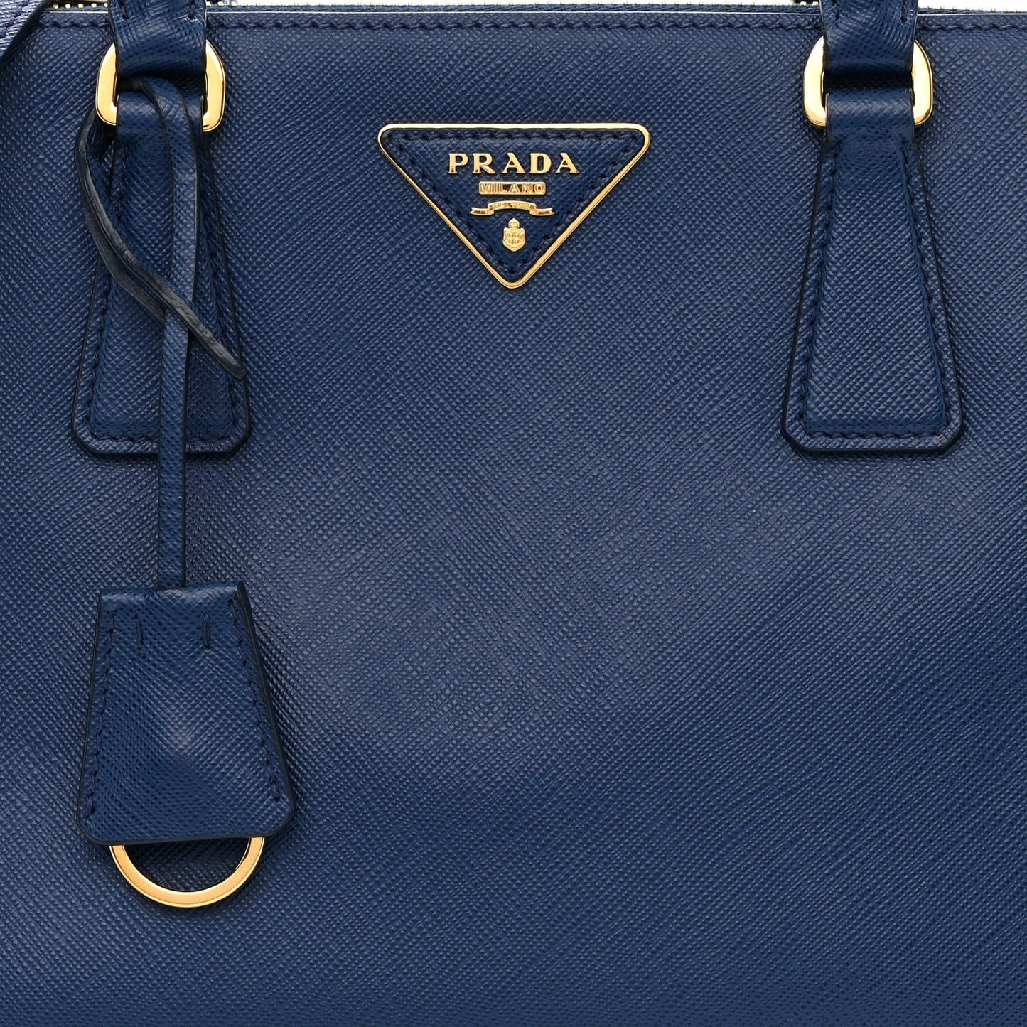 Saffiano Small Galleria Double Zip Tote Bluette