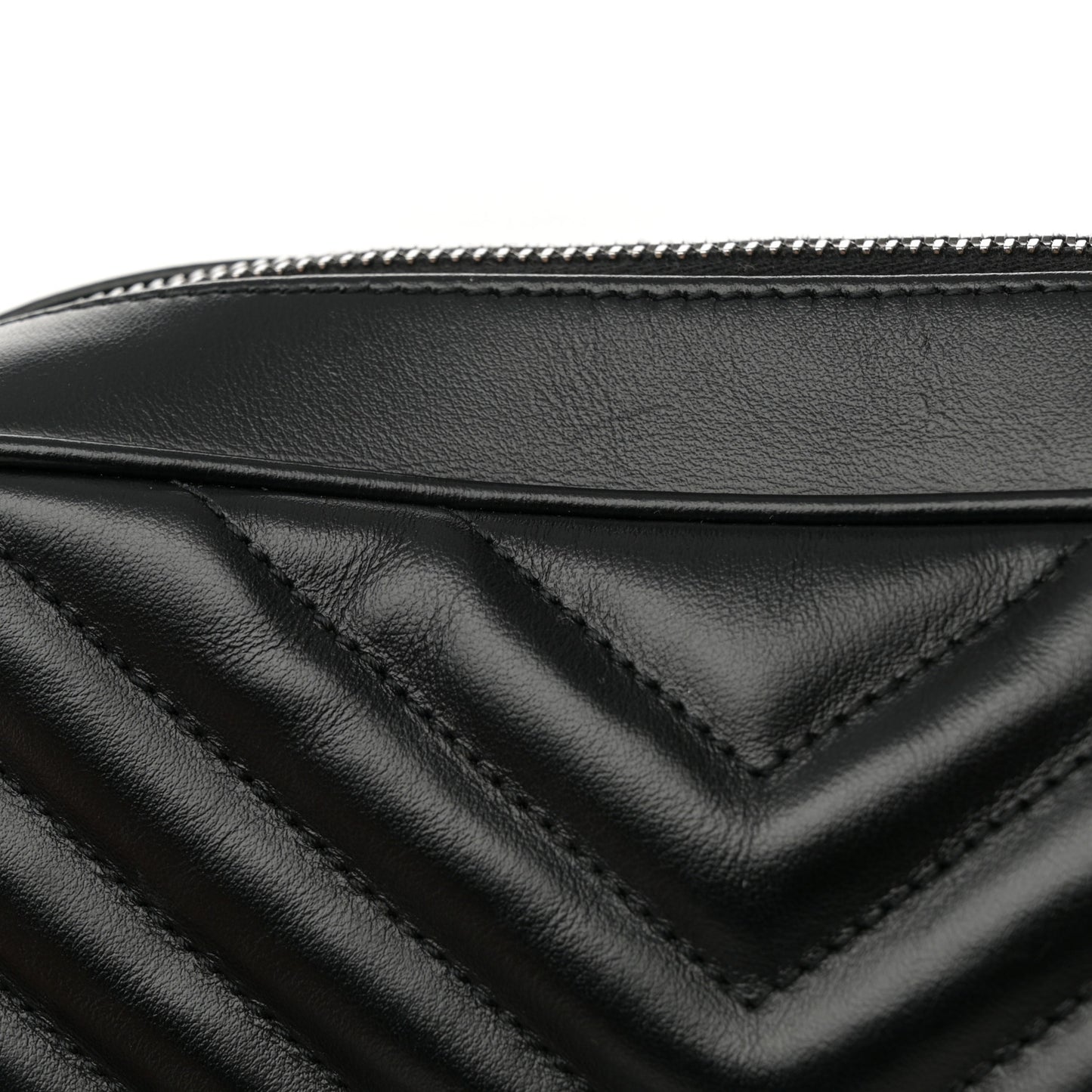 Calfskin Matelasse Monogram Lou Camera Bag Black