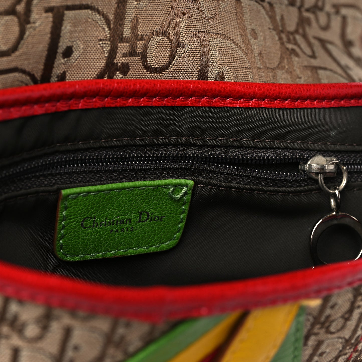 Monogram Rasta Saddle Bag Beige