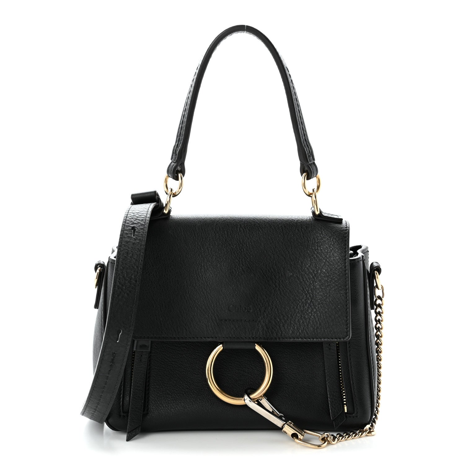 Chloe Calfskin Mini Faye Day Shoulder Bag Black 1927709 – FASHIONPHILE