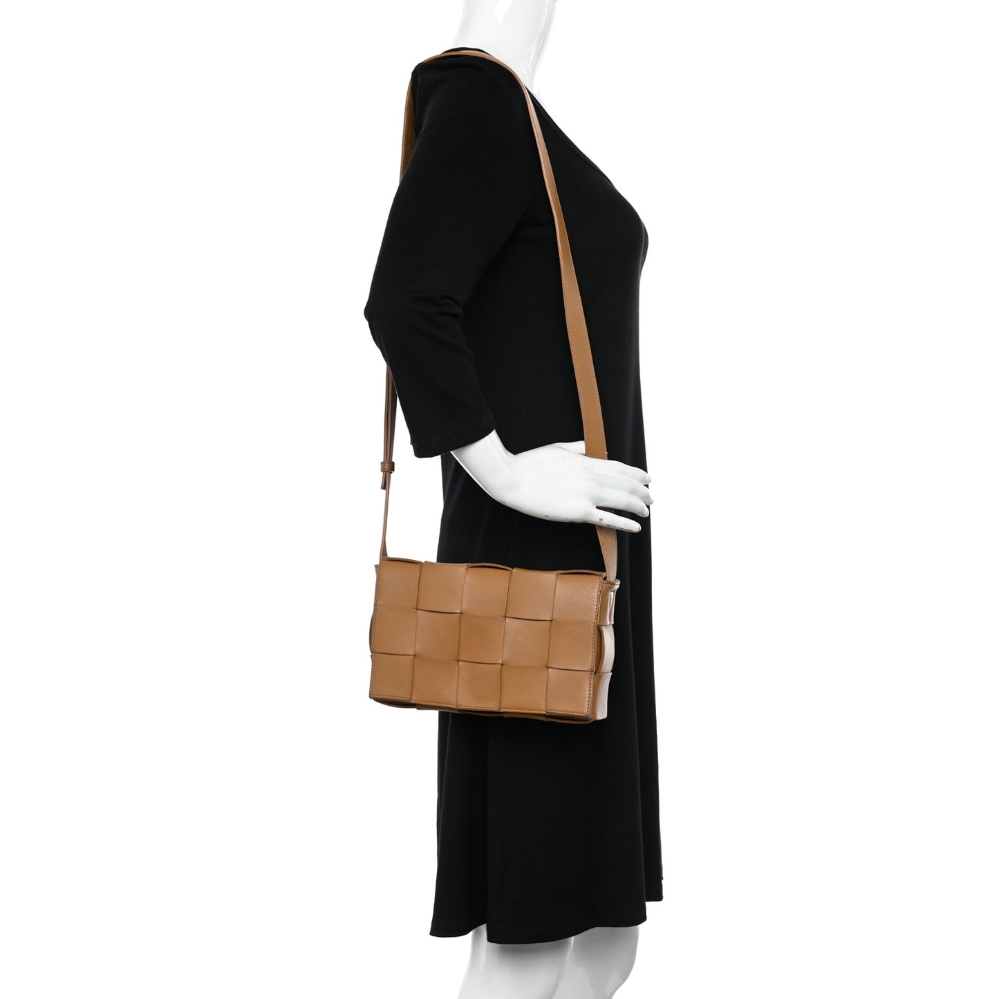 Nappa Maxi Intreccio Cassette Bag Almond