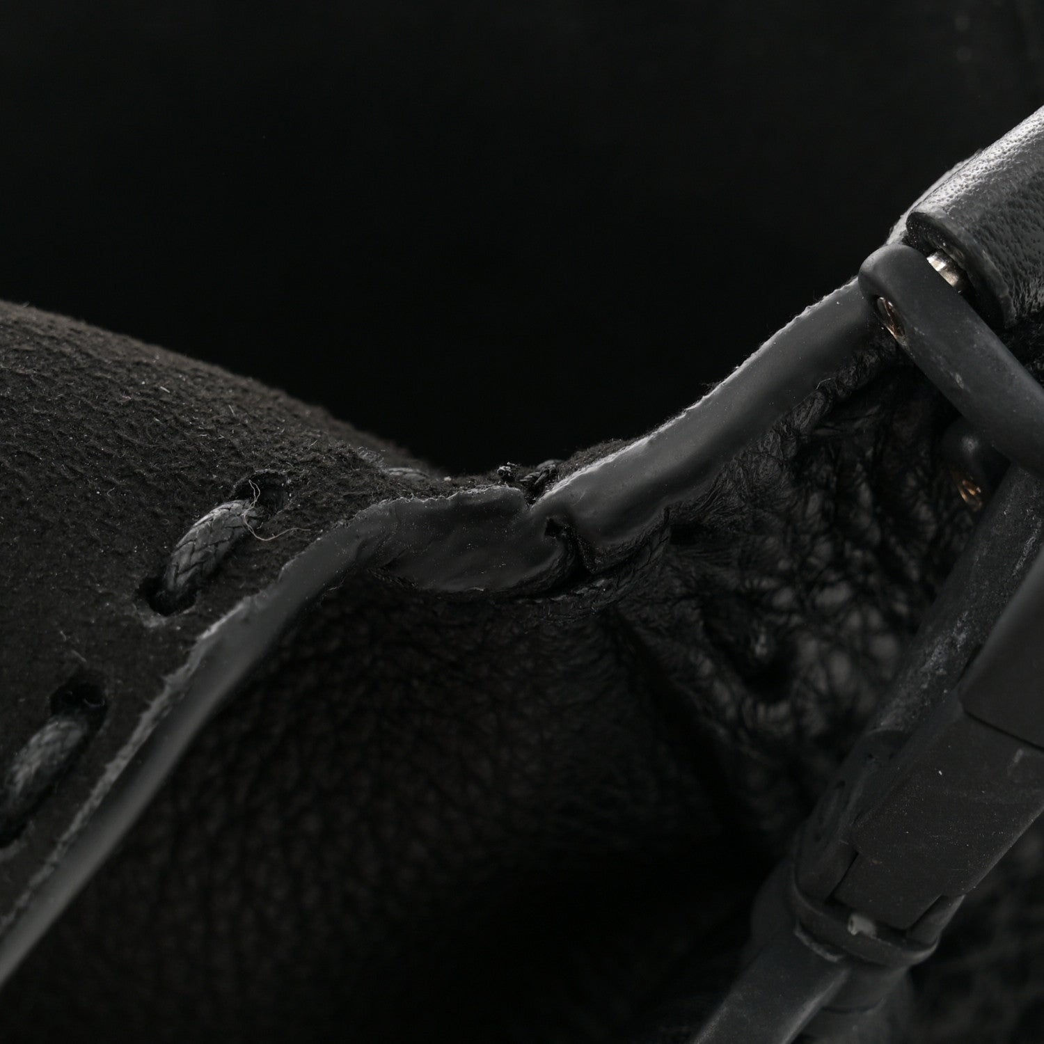 Fendi Cuoio Romano Selleria Baguette Black Black 12 of 12