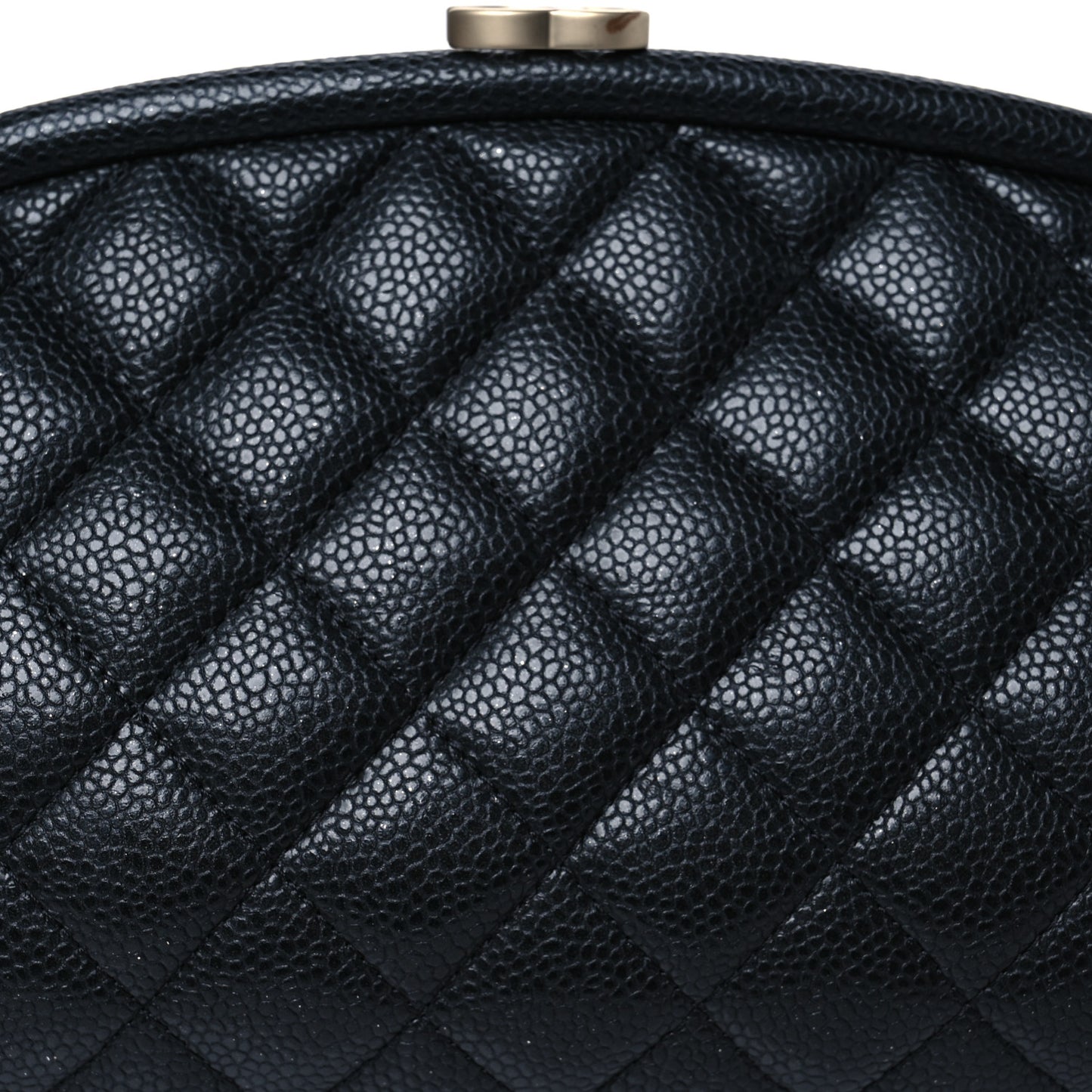 Caviar Quilted Timeless Clutch Black