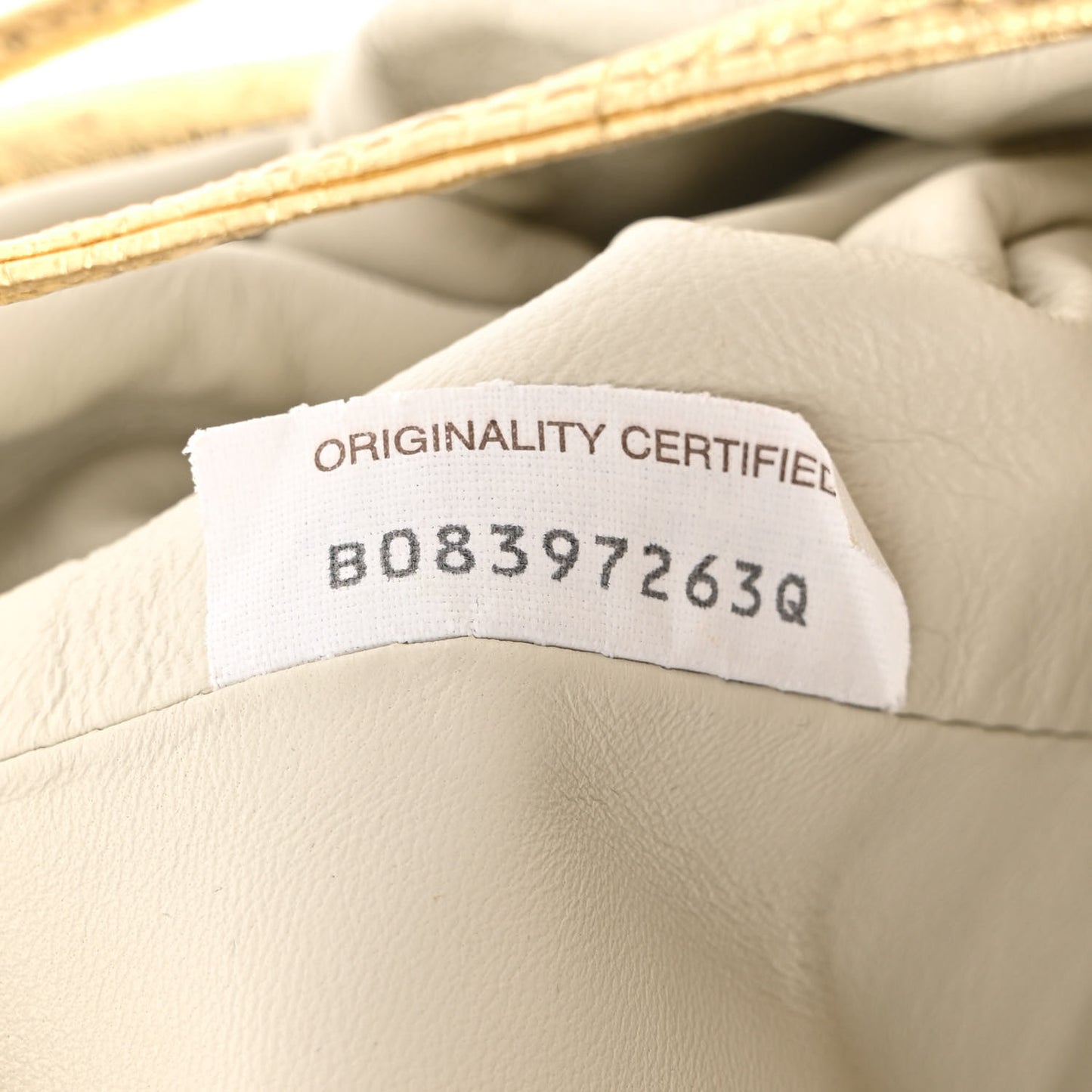 Metallic Crinkled Lambskin The Mini Pouch Oro