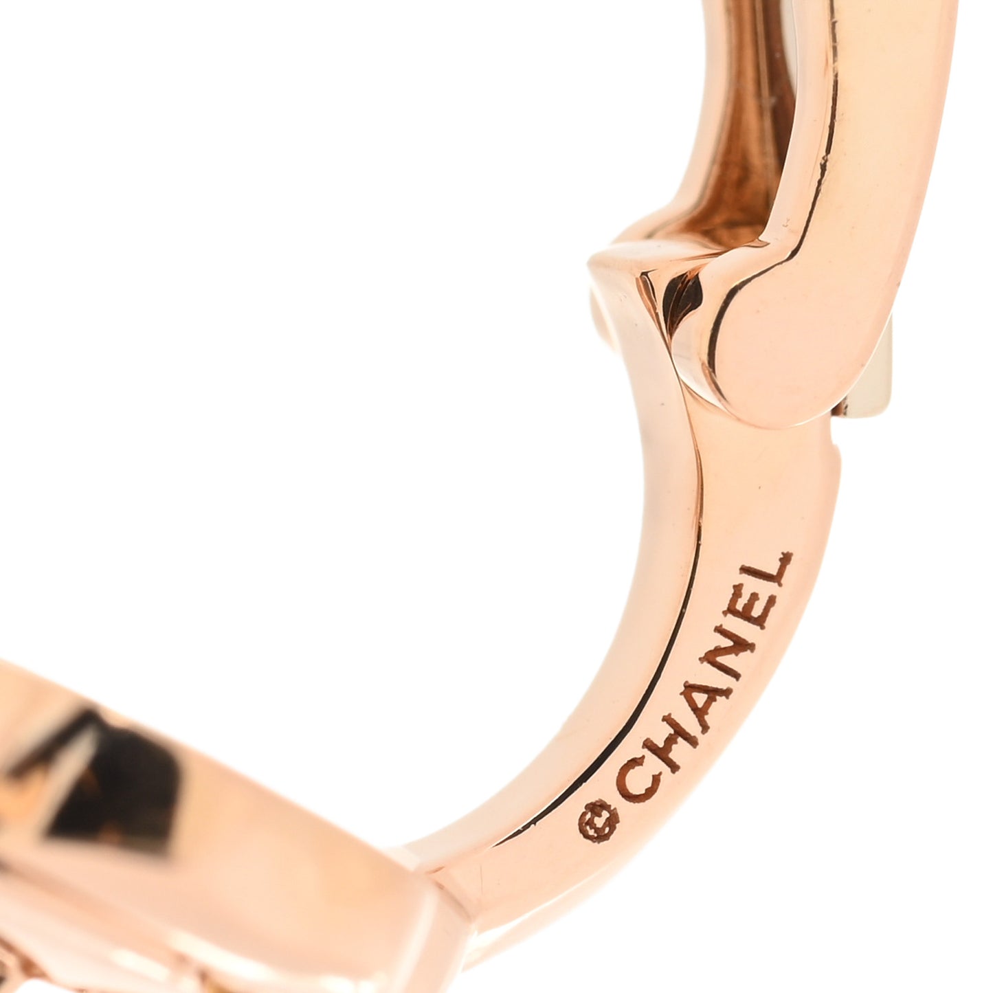 18K Rose Gold Diamond Extrait de Camelia Clip On Earrings