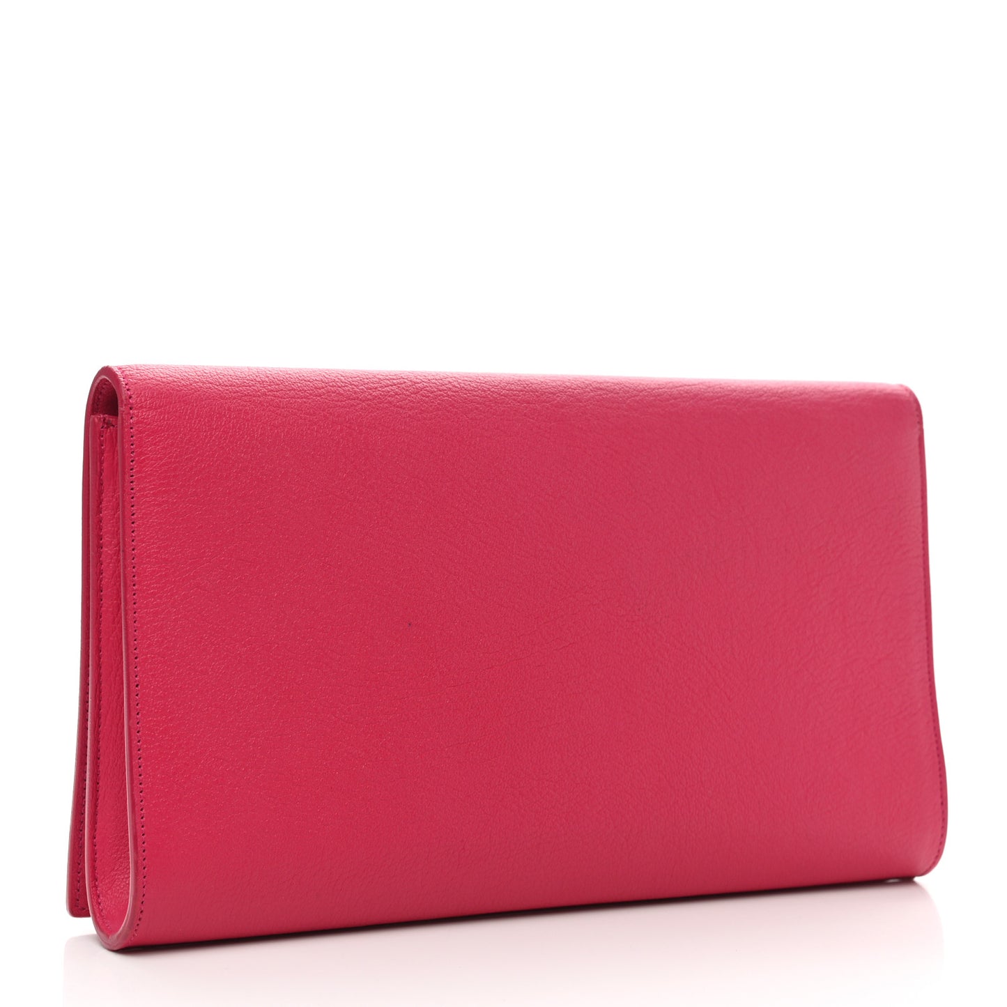Calfskin Monogram Large Belle De Jour Clutch Lipstick Fuchsia