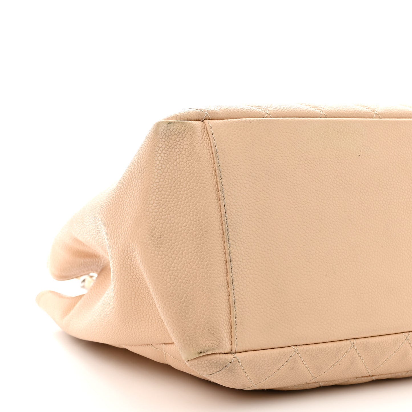 Caviar Quilted Grand Shopping Tote GST Beige Clair