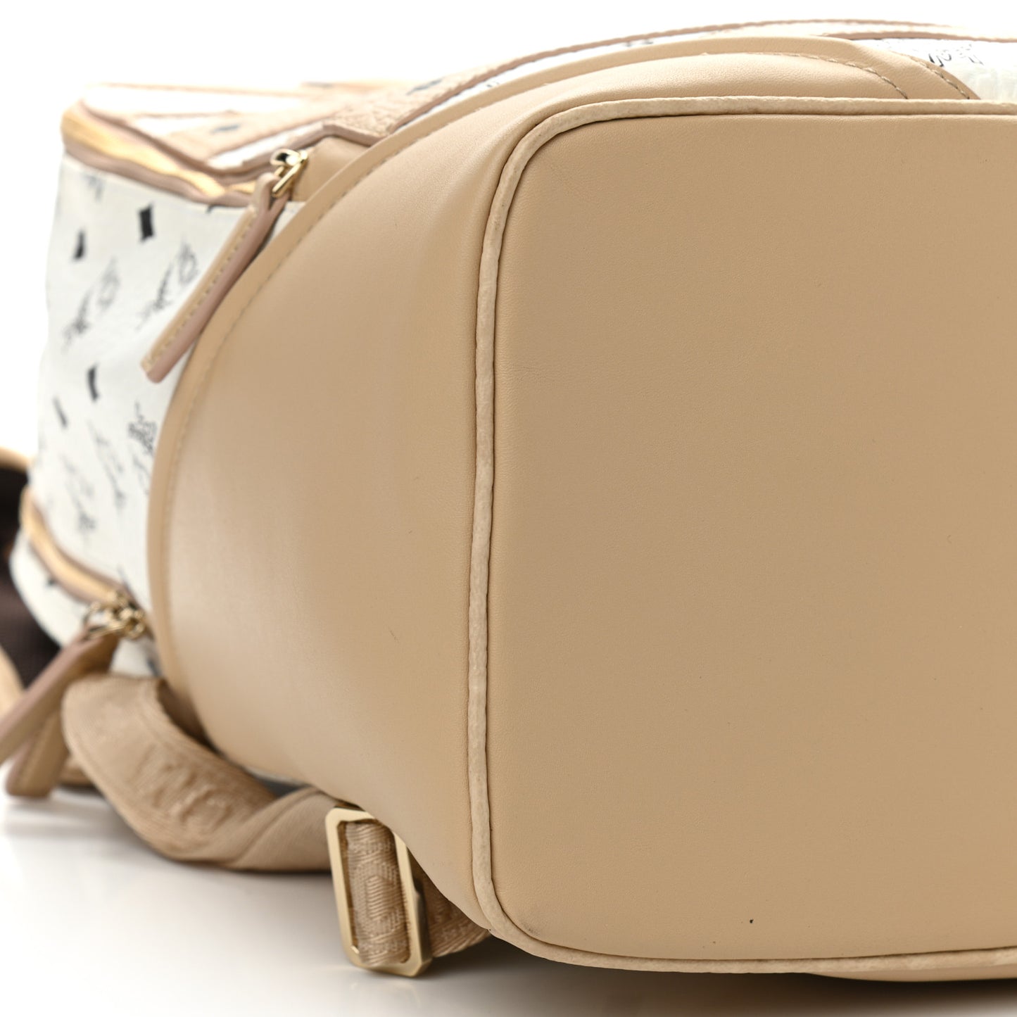 Visetos Striped Medium Duke Backpack White Beige