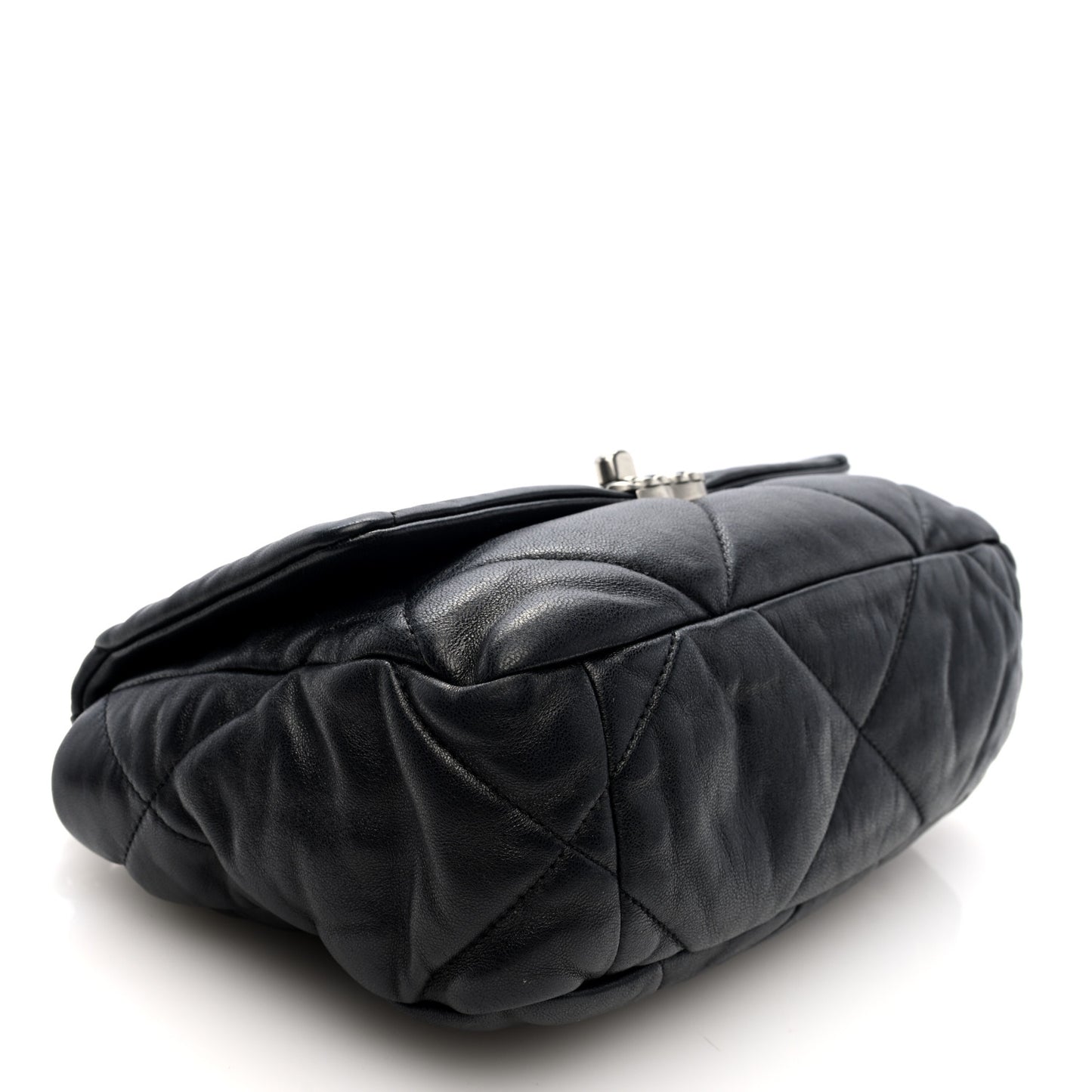 Lambskin Quilted Medium Chanel 19 Flap Black