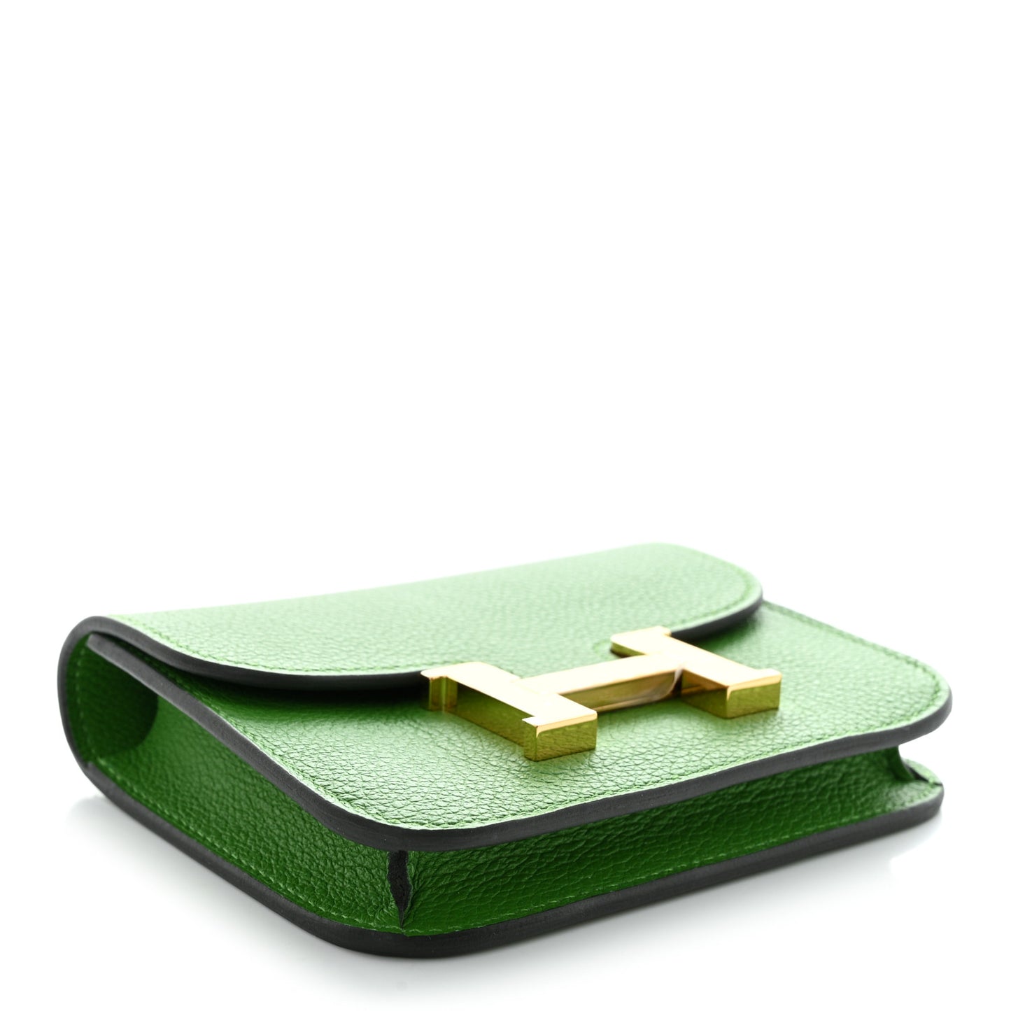 Evercolor Bi-Color Constance Slim Wallet Vert Yucca Mauve Pale