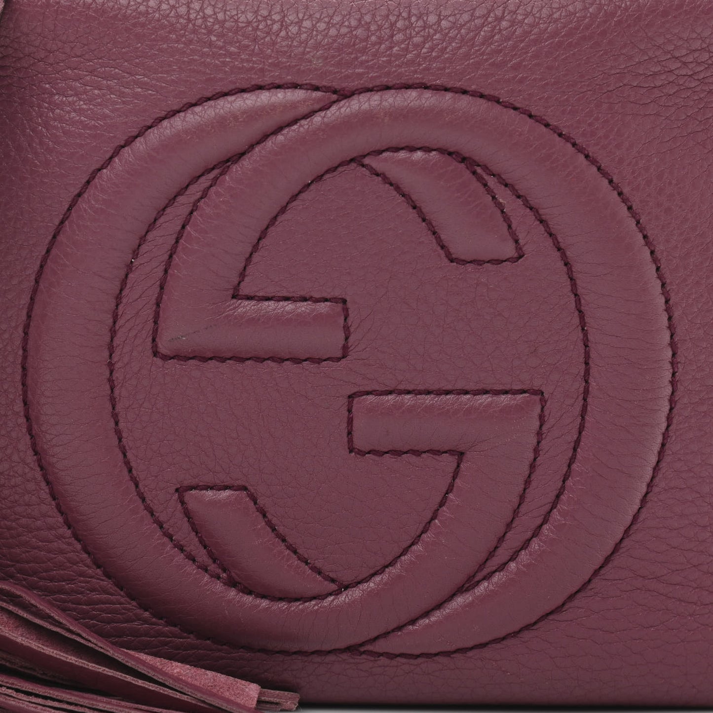Pebbled Calfskin Small Soho Disco Bag Peonia Flower