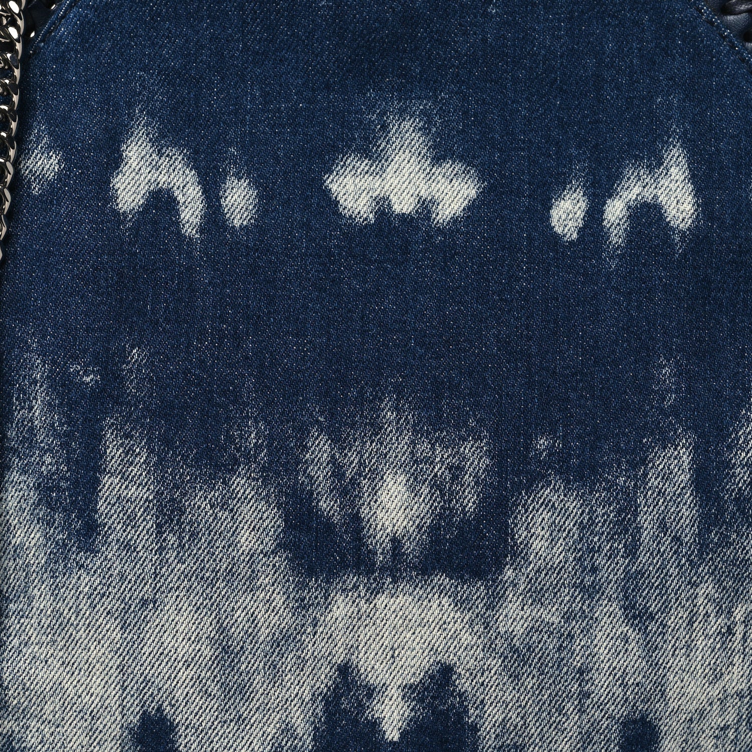 Stella McCartney Tie Dye Denim Mini Falabella Fold Over Tote Indigo 8 of 10