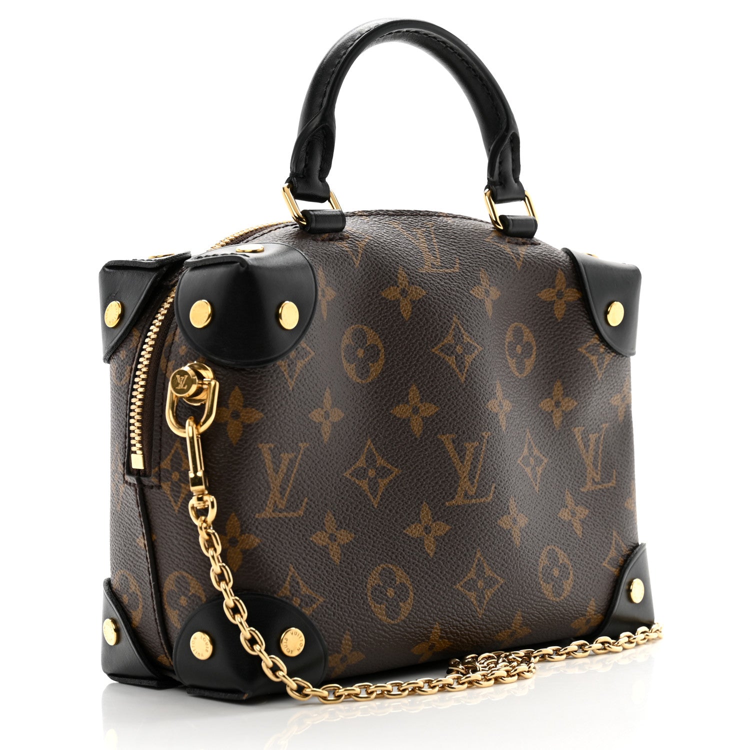 Louis Vuitton Monogram Petite Malle Souple Black 3 of 13