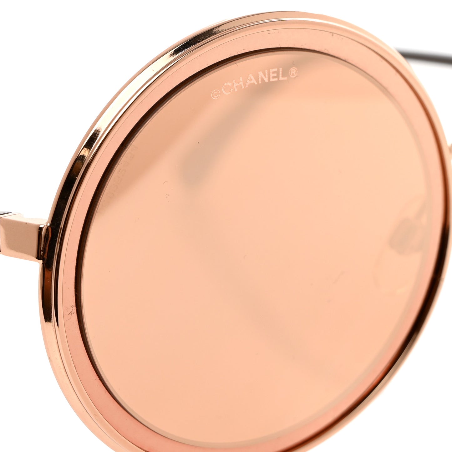 Metal Round Sunglasses 4226 Rose Gold