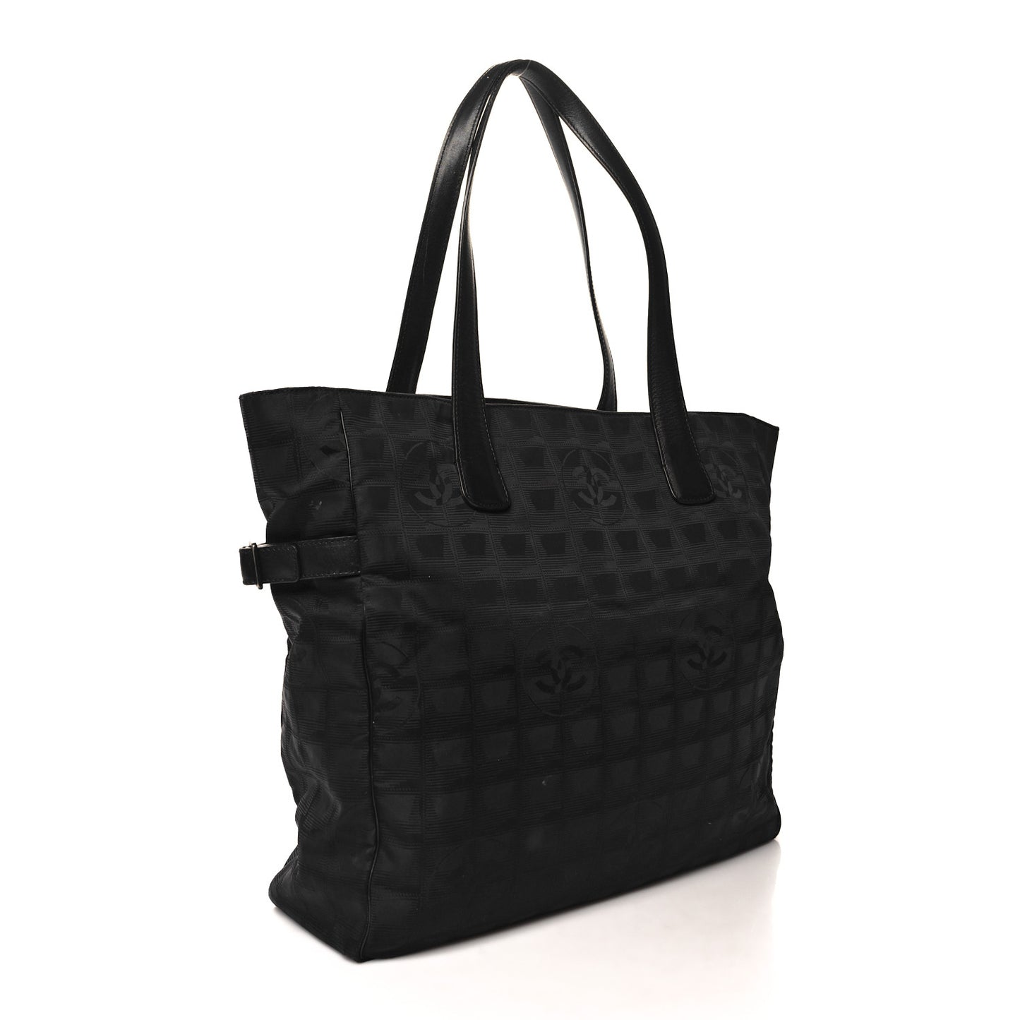 Nylon Medium Travel Tote Black