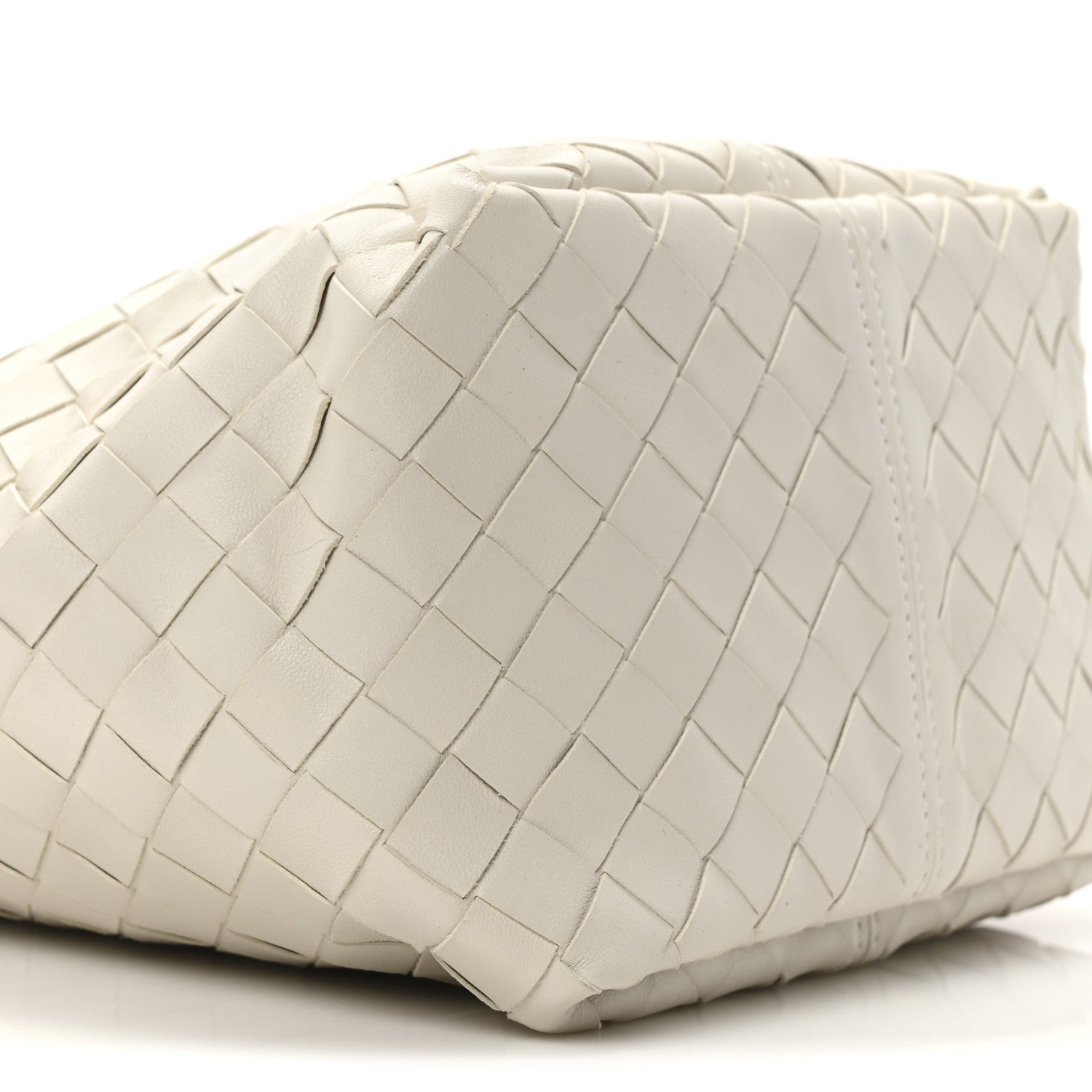 Bottega Veneta Nappa Intrecciato Small Flip Flap Tote Chalk 8 of 9