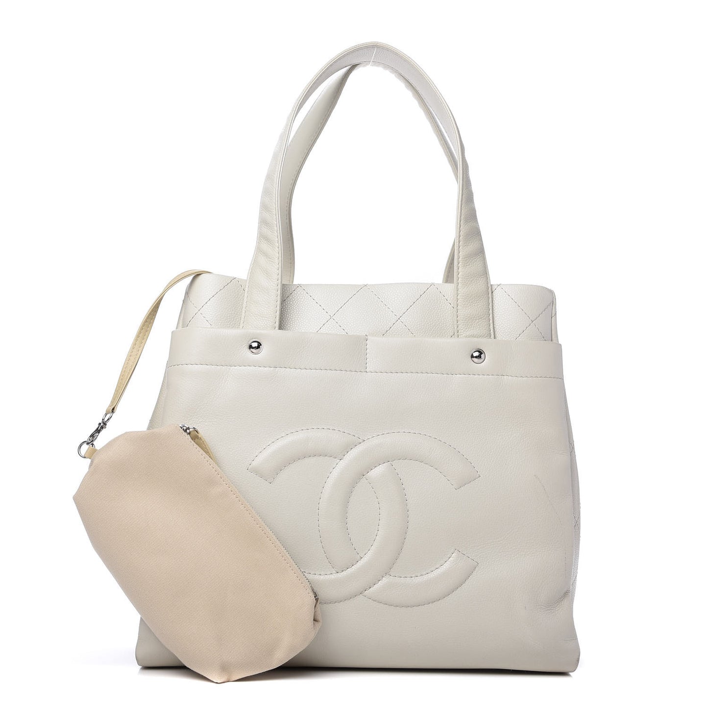 Caviar Executive Cerf Shopper Tote Beige