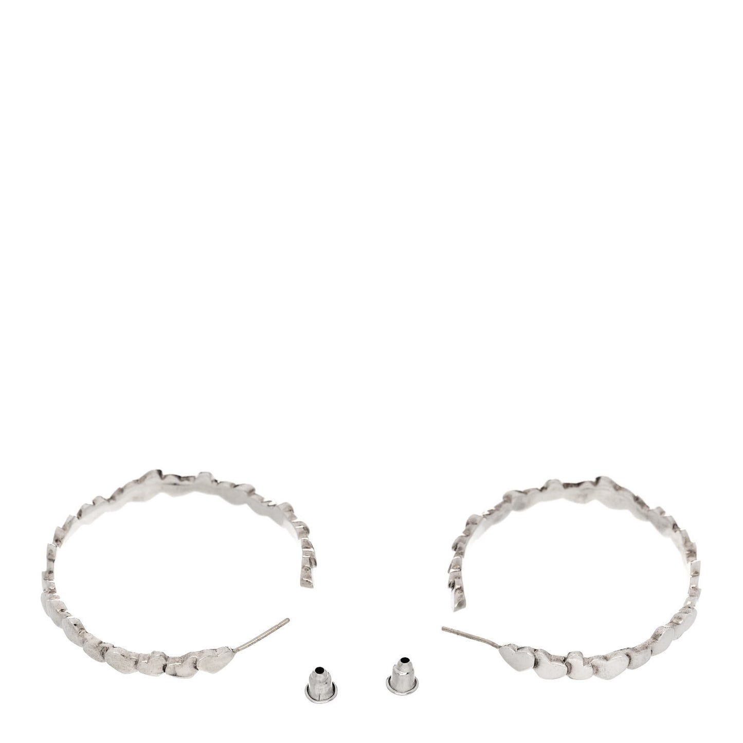 Sterling Silver Paloma Picasso Modern Hearts Hoop Earrings