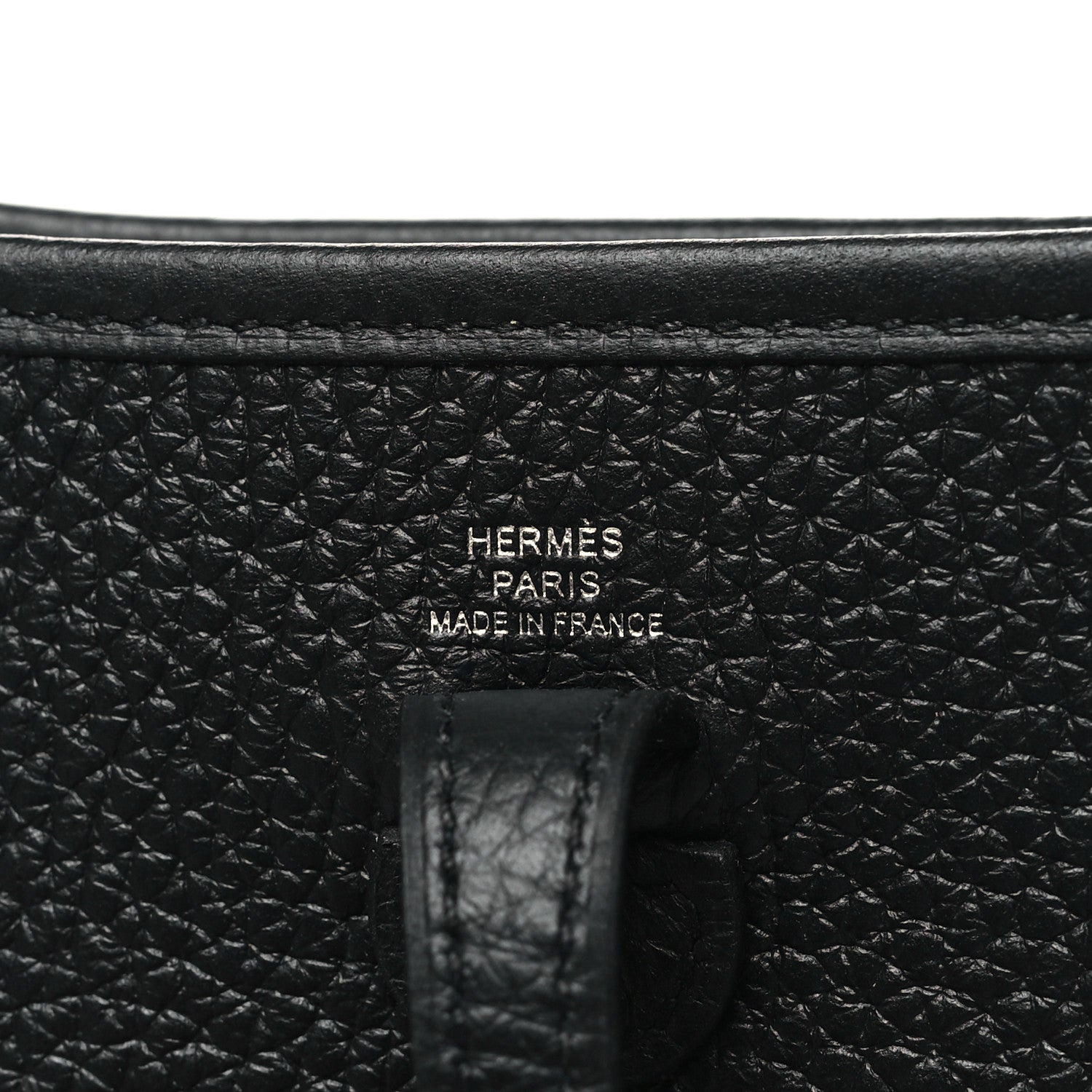 Hermes Taurillon Clemence Evelyne TPM Black 6 of 11