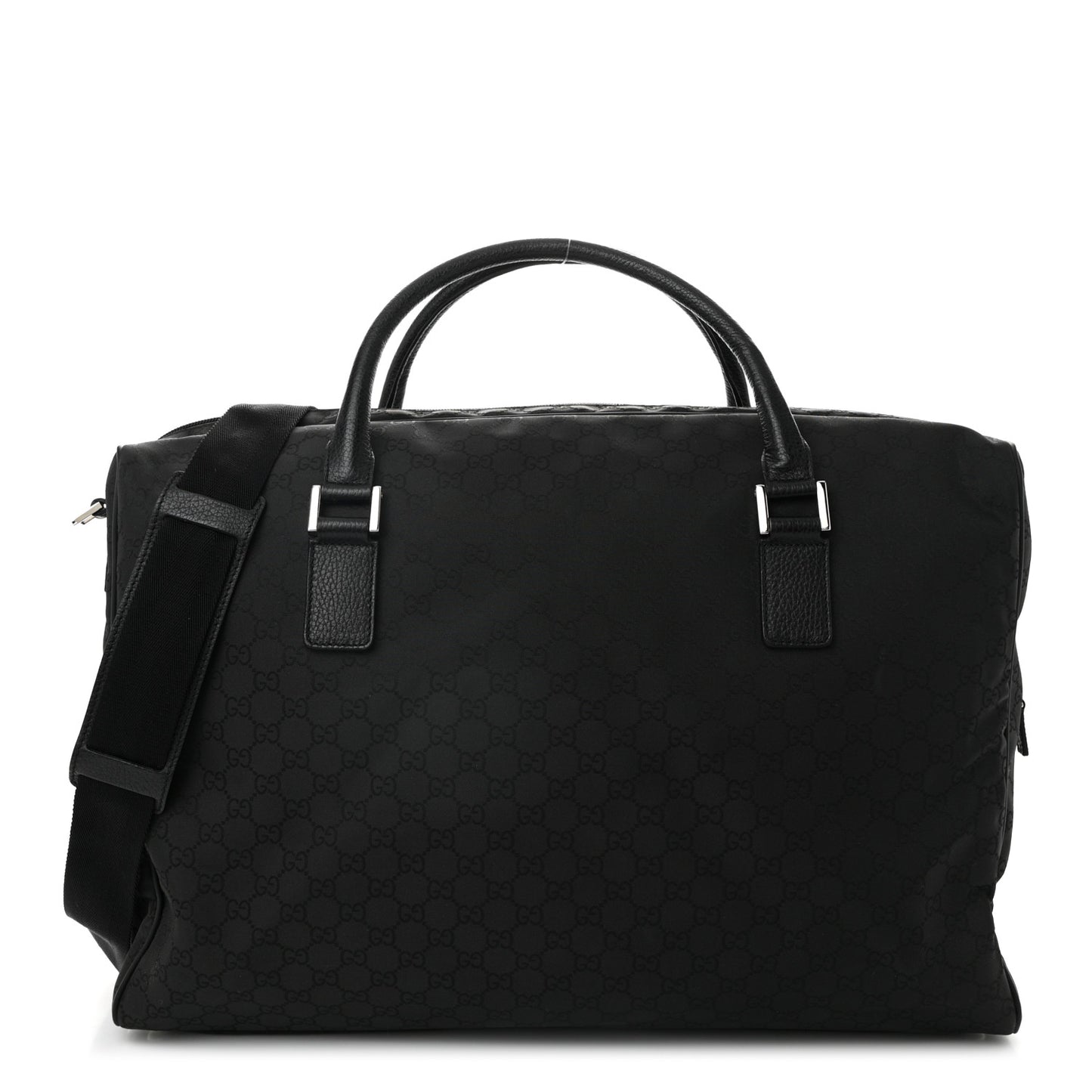 Nylon Monogram Large Duffle Bag Black