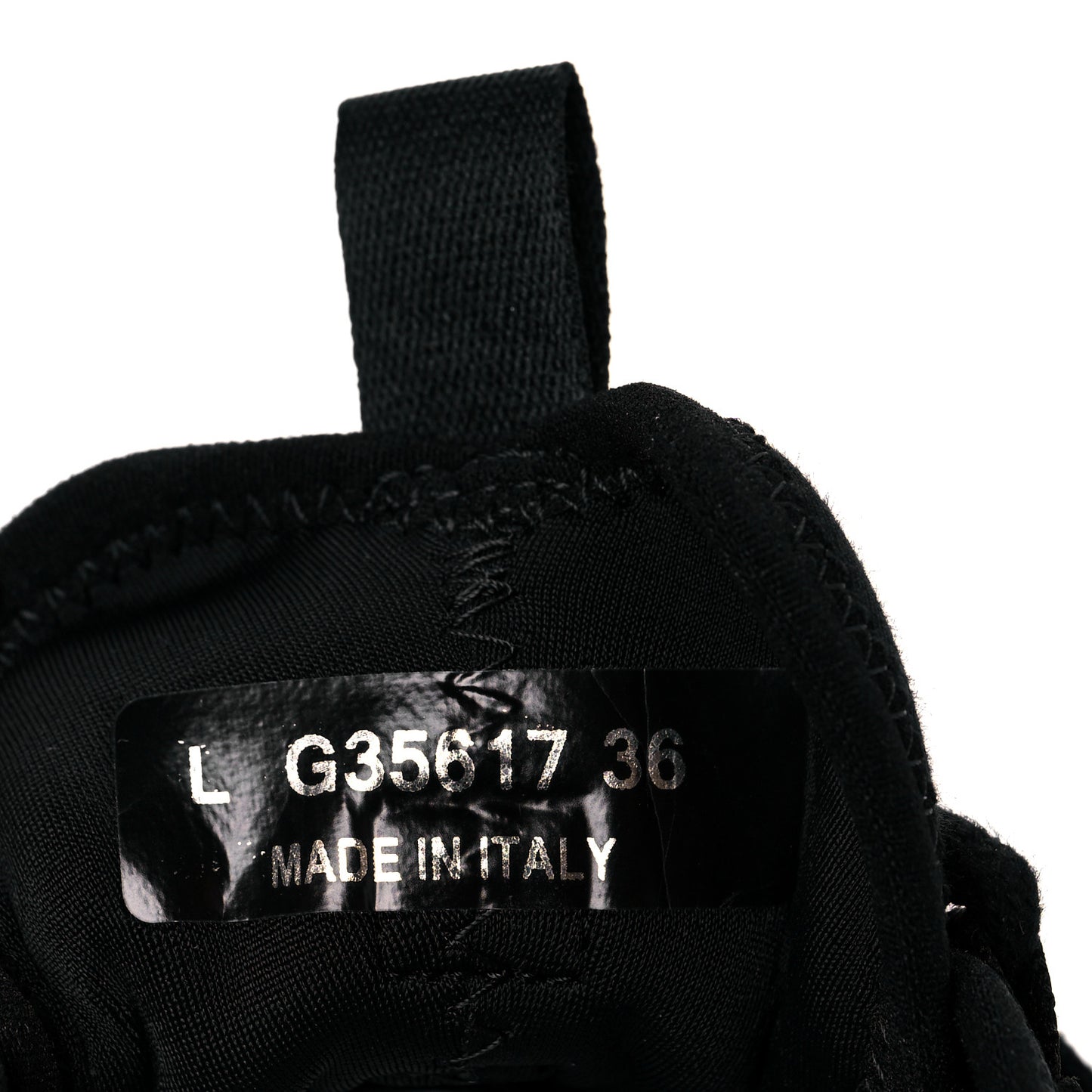 Velvet Calfskin Mixed Fibers CC Sneakers 36 Black