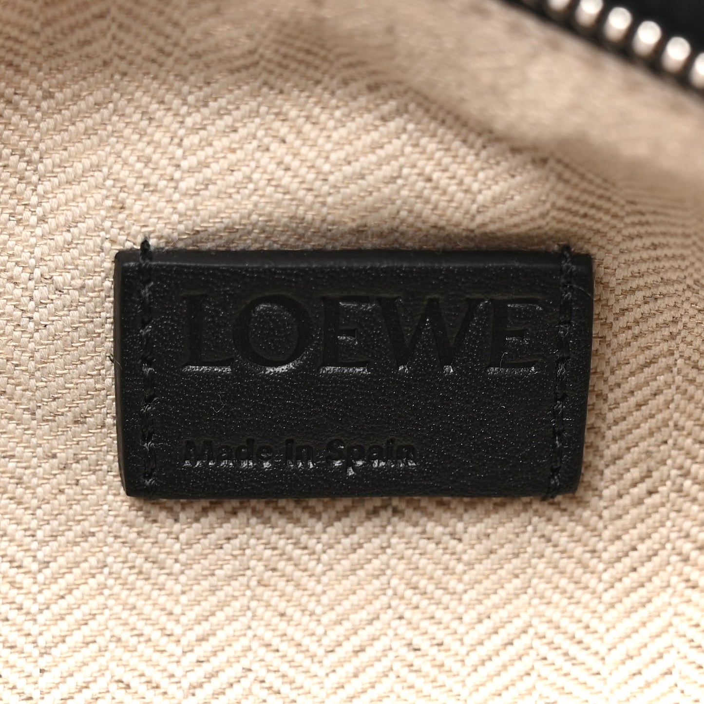 Calfskin Medium Puzzle Edge Bag Black