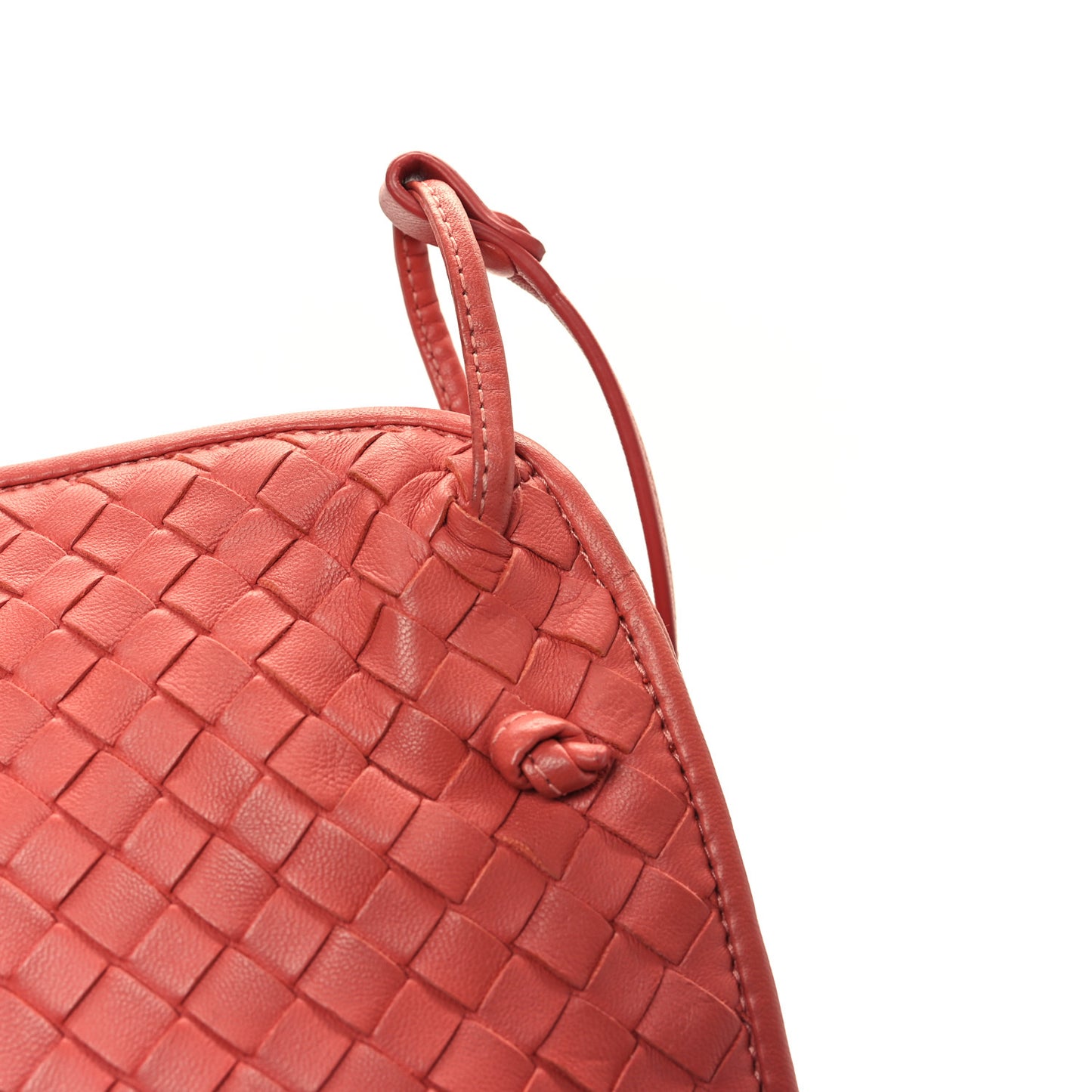 Nappa Intrecciato Large Nodini Crossbody Messenger Quarzo