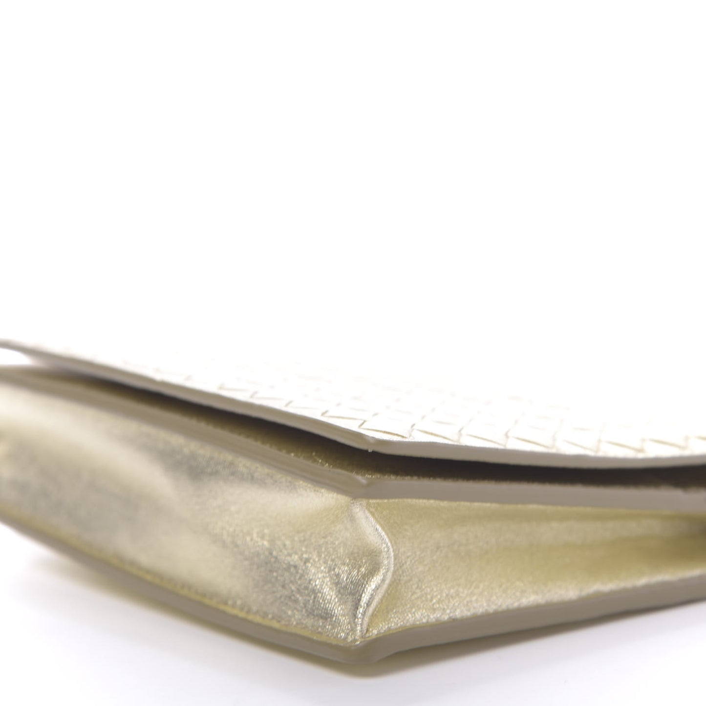 Metallic Intrecciato Grosgrain Montebello Crossbody Gold