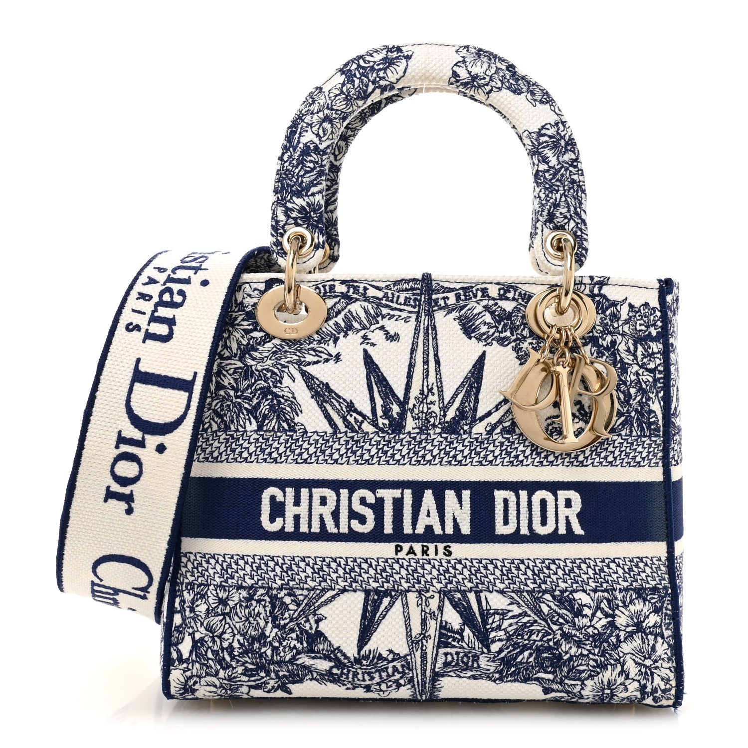 Christian Dior Canvas Reverse Embroidered Rêve d'Infini Medium