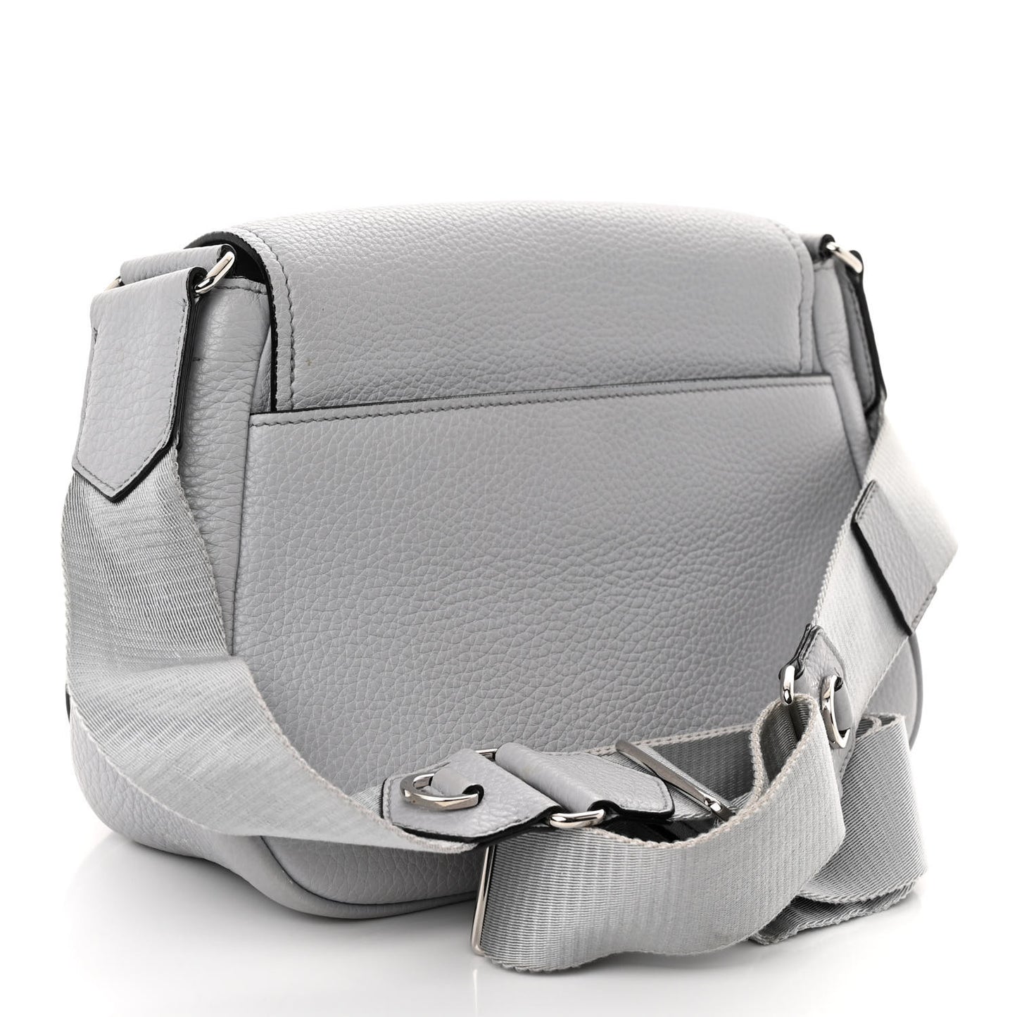 Vitello Daino Soft Shoulder Flap Bag Ardesia