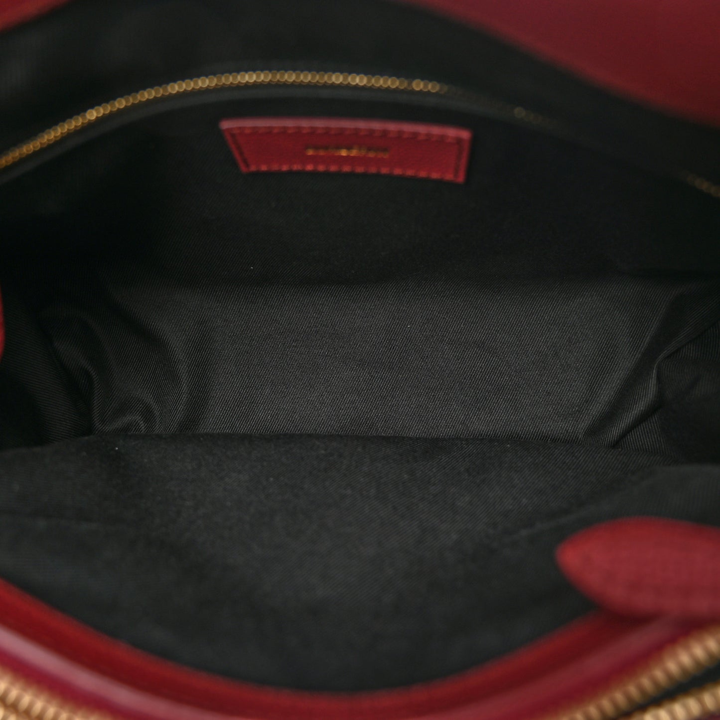 Grainy Calfskin House Check Medium Banner Tote Crimson