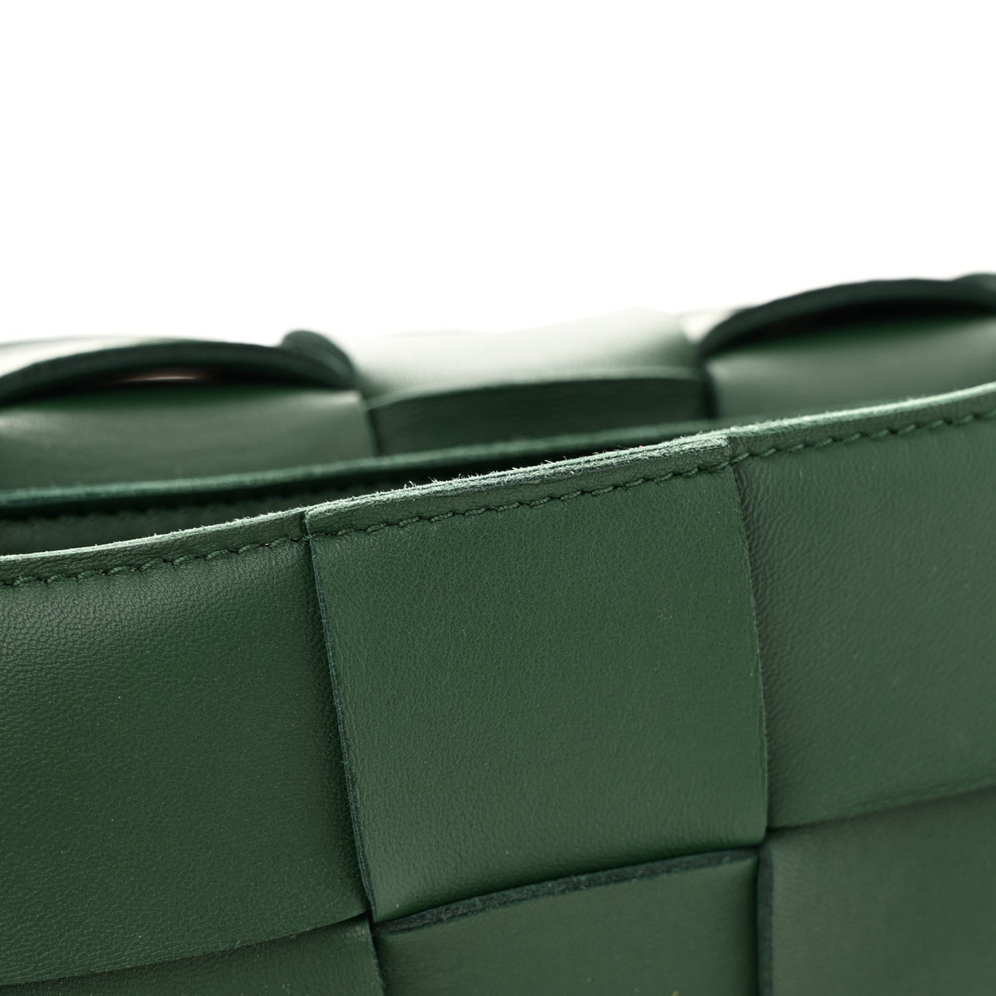 Lambskin Maxi Intrecciato Cassette Crossbody Bag Raintree