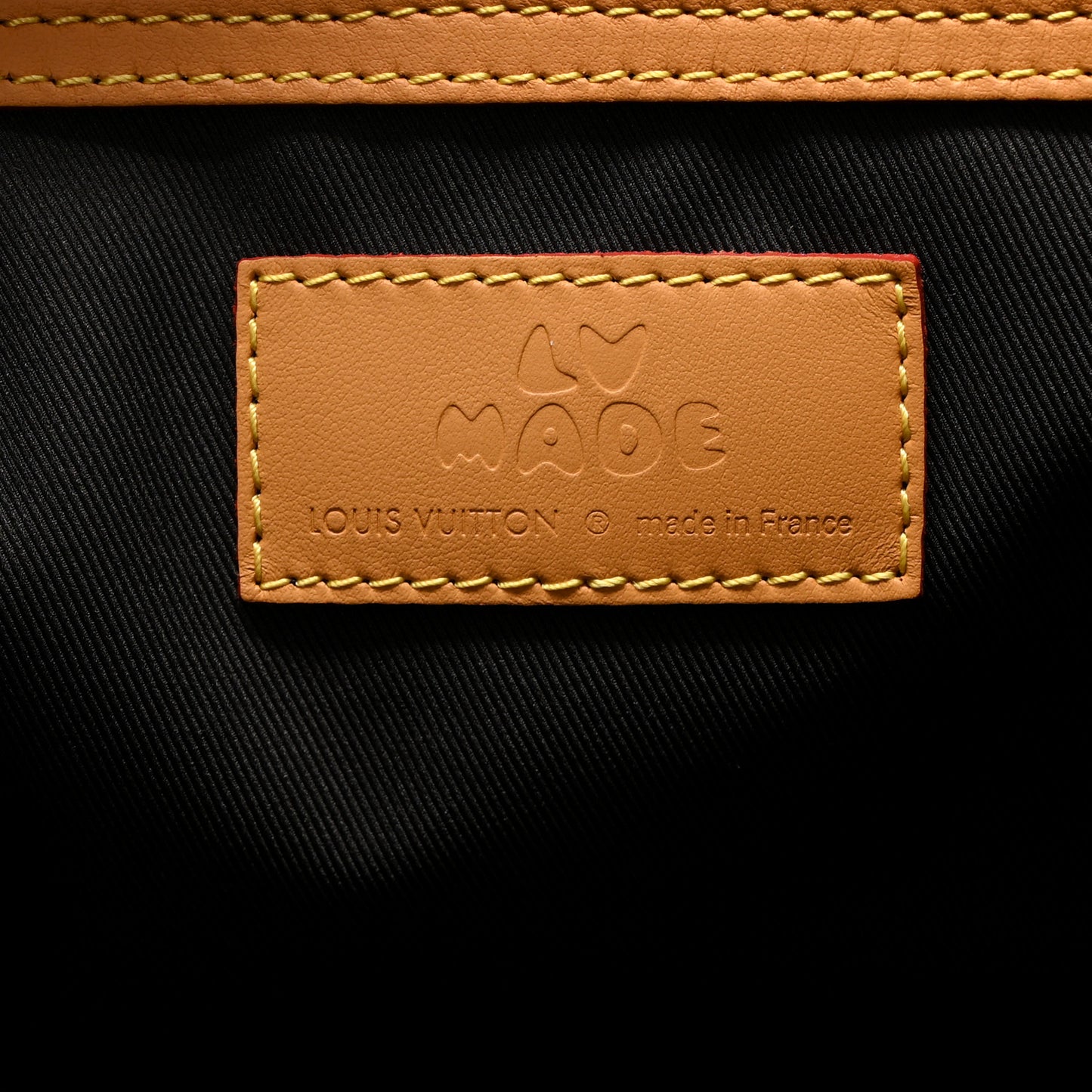 X NIGO Reverse Monogram Stripe Keepall Bandouliere 50 Brown