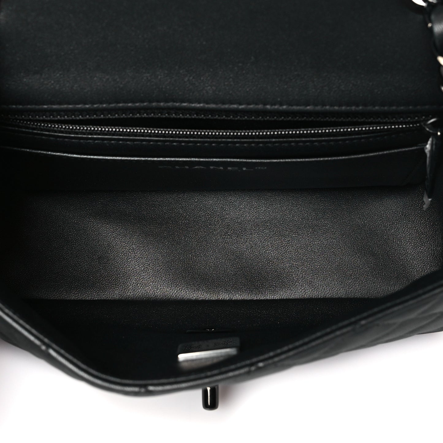 Lambskin Quilted Mini Rectangular Flap So Black