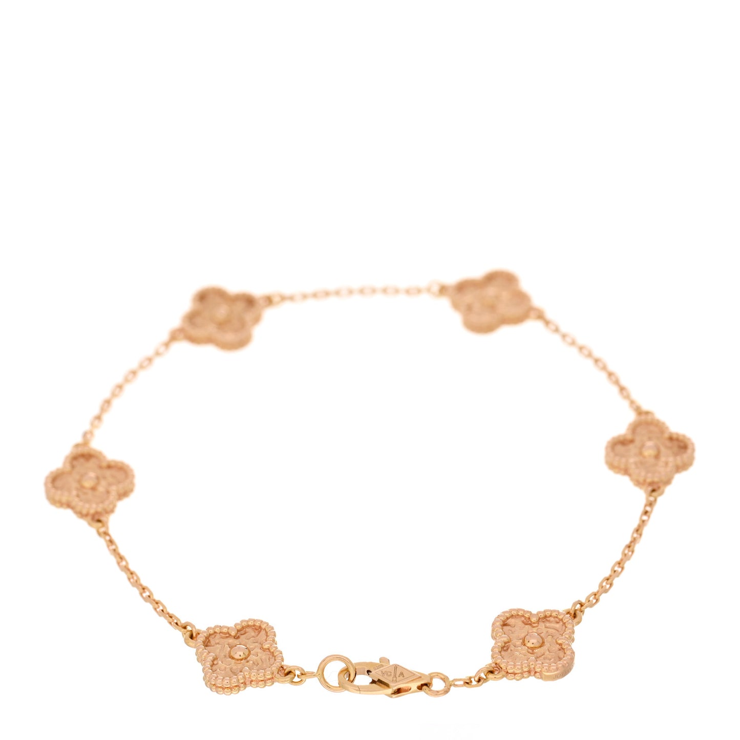 18K Rose Gold 6 Motifs Sweet Alhambra Bracelet