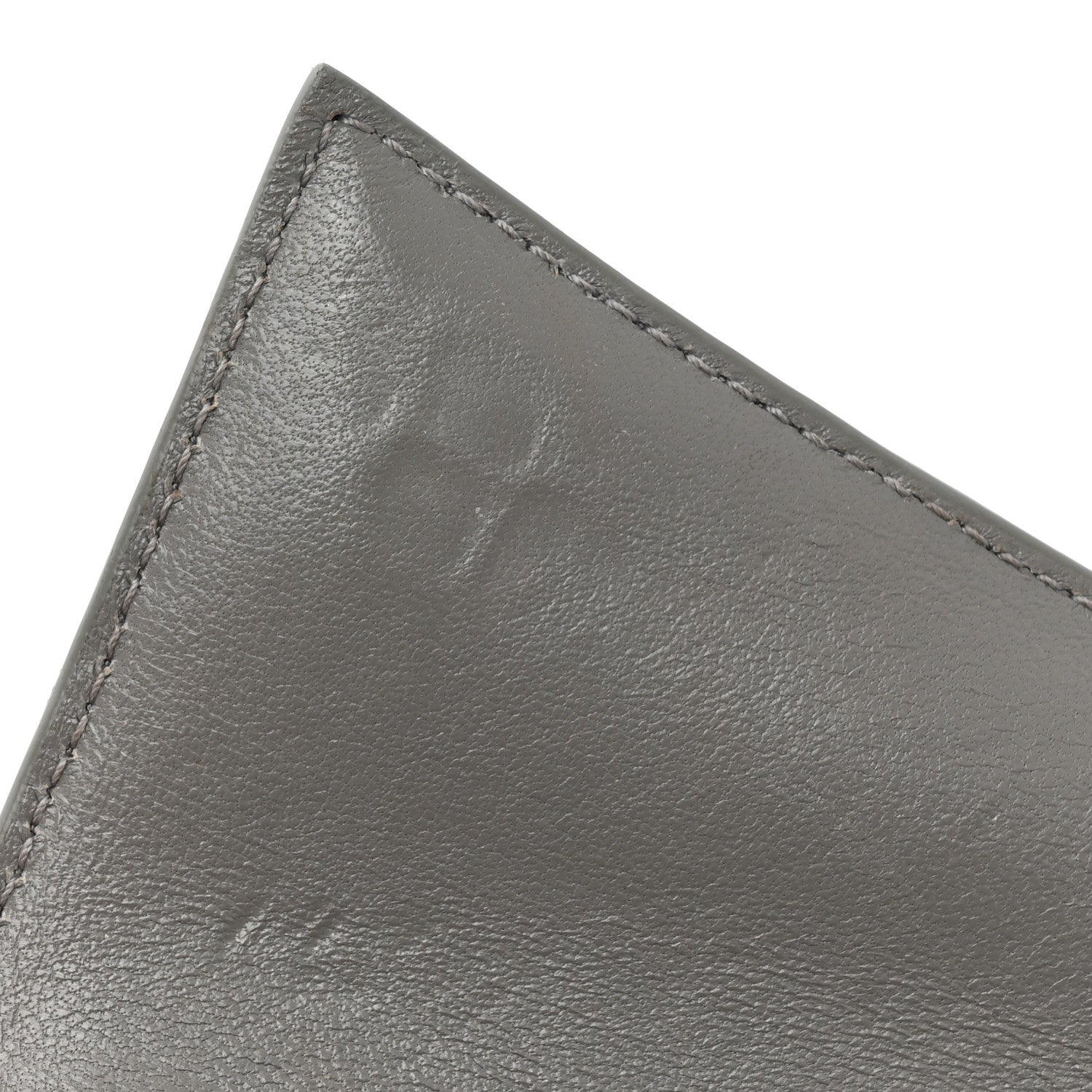 Balenciaga Shiny Calfskin Crocodile Embossed Hourglass Chain Bag Steel Grey 10 of 15