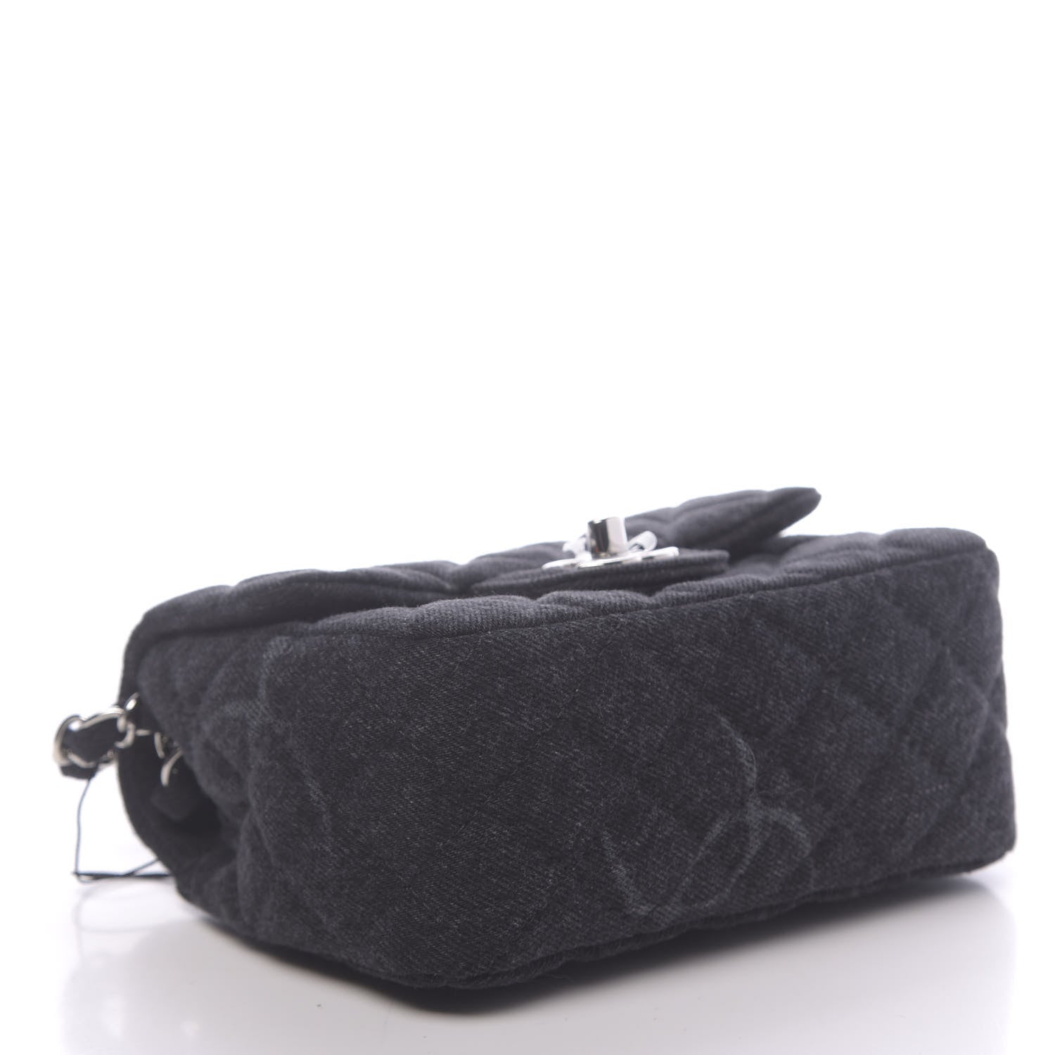 Chanel Denim CC Quilted Mini Square Flap Black 4 of 11