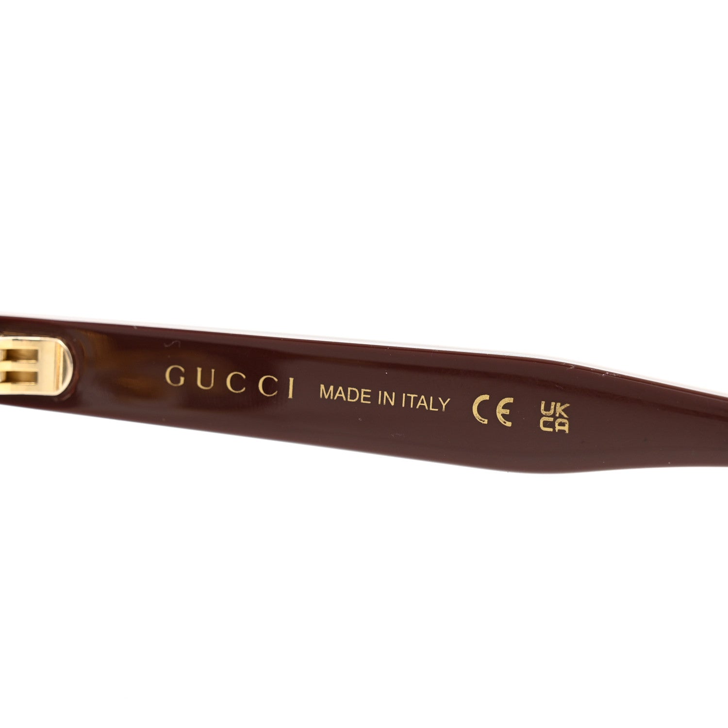 Gucci Acetate Half-Rim Rectangle GG1480S Sunglasses Brown 6 of 9