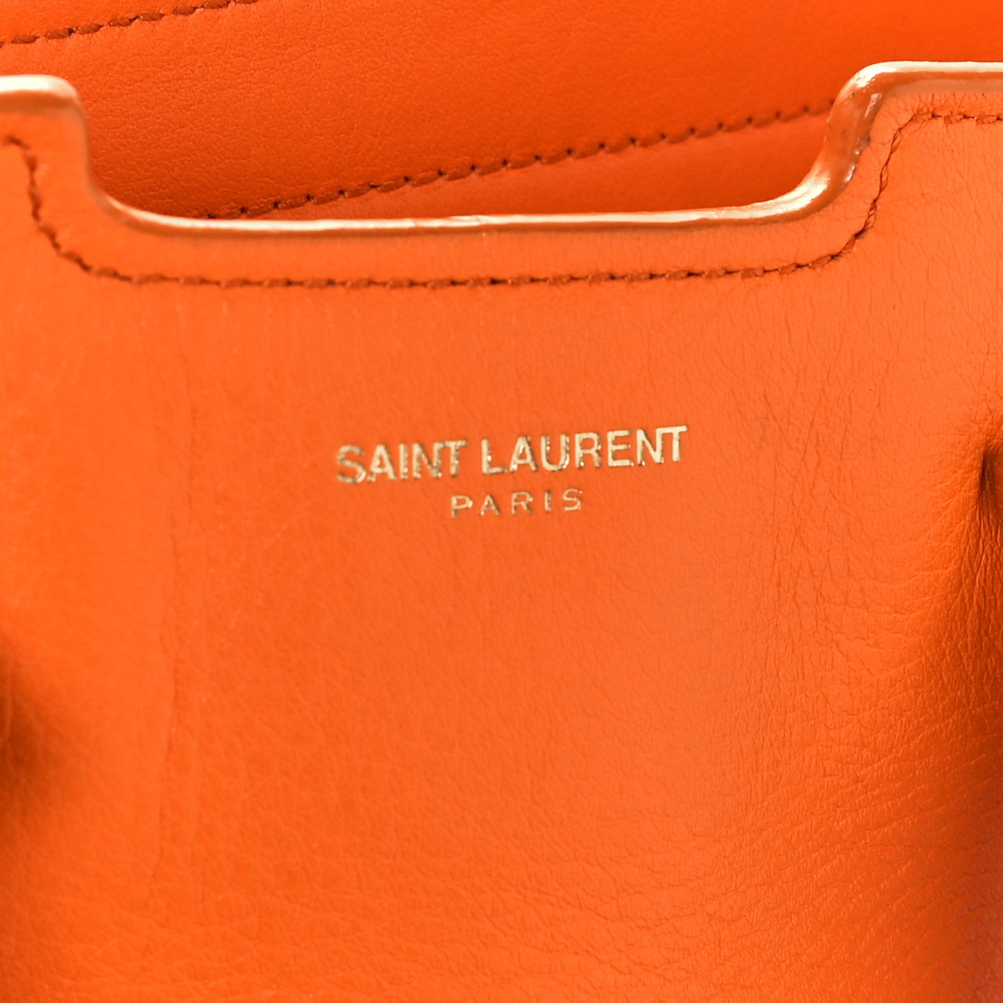 Calfskin Small Classic Y Cabas Mandarine