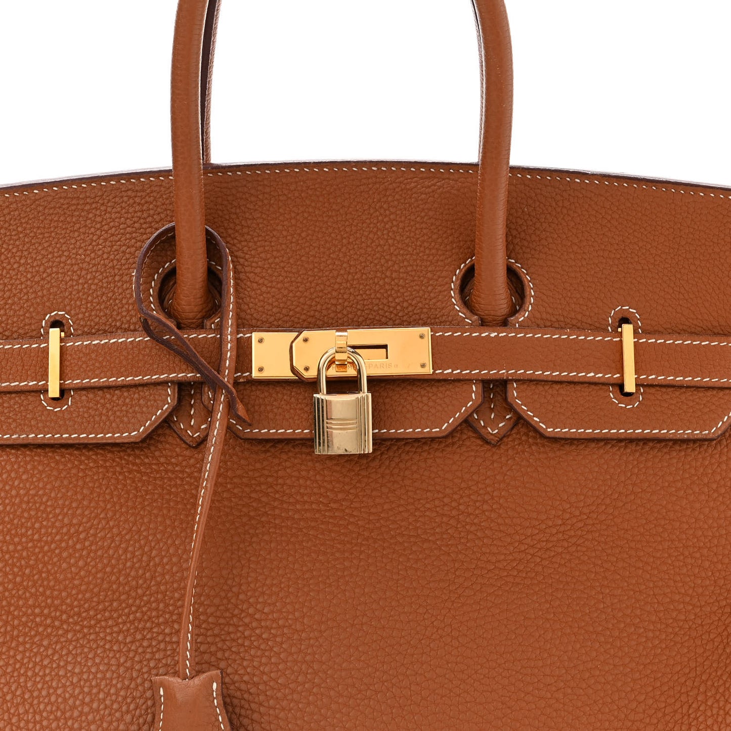 Taurillon Clemence Birkin 35 Gold