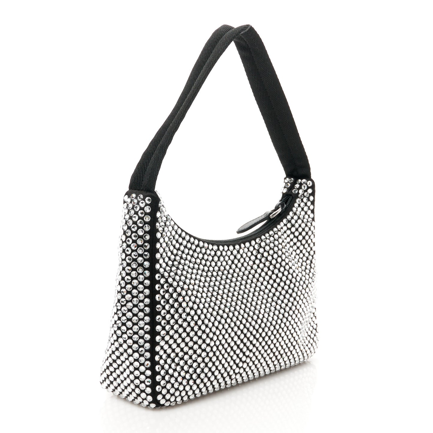 Satin Crystal Mini Re-Edition 2000 Bag Cristal