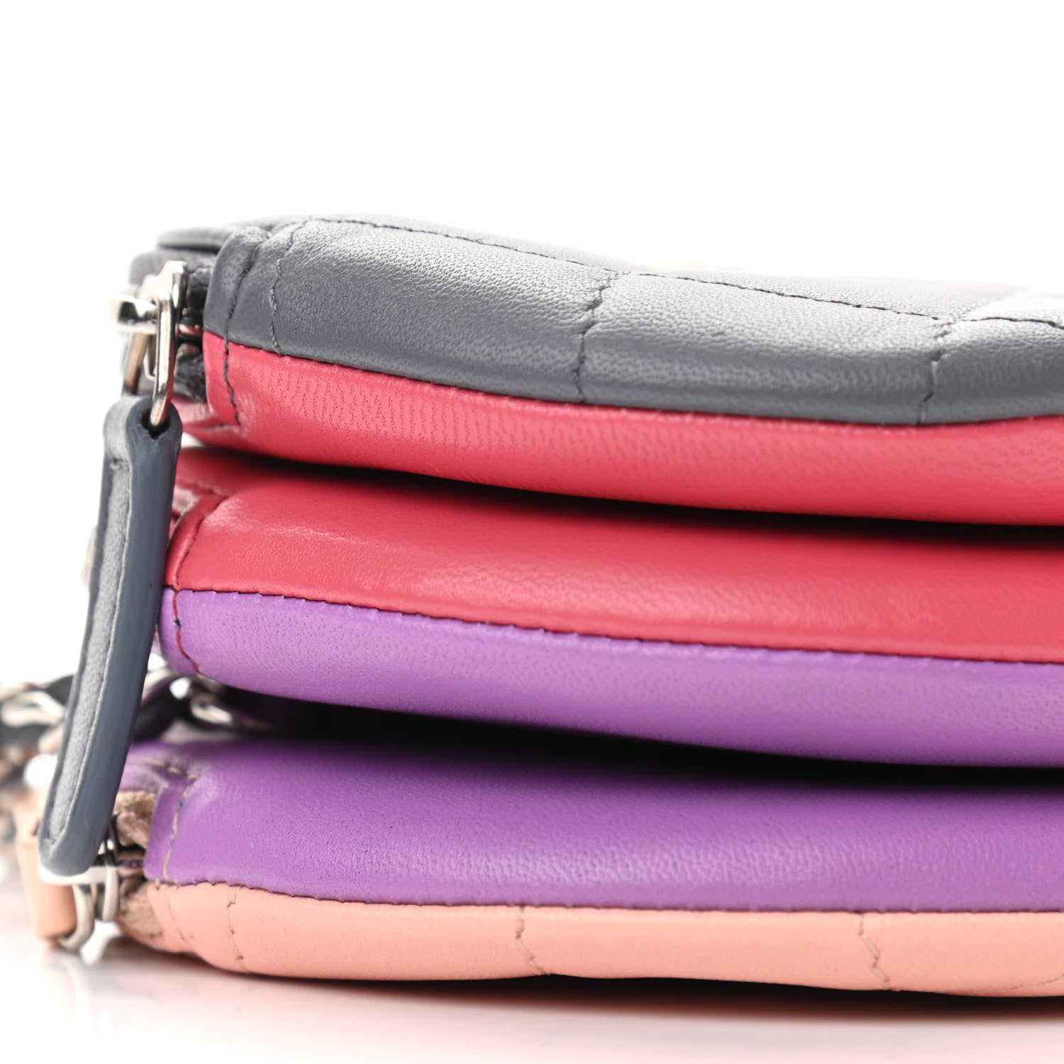 Chanel Lambskin Quilted Round Clutch With Chain Multicolor 8 of 11