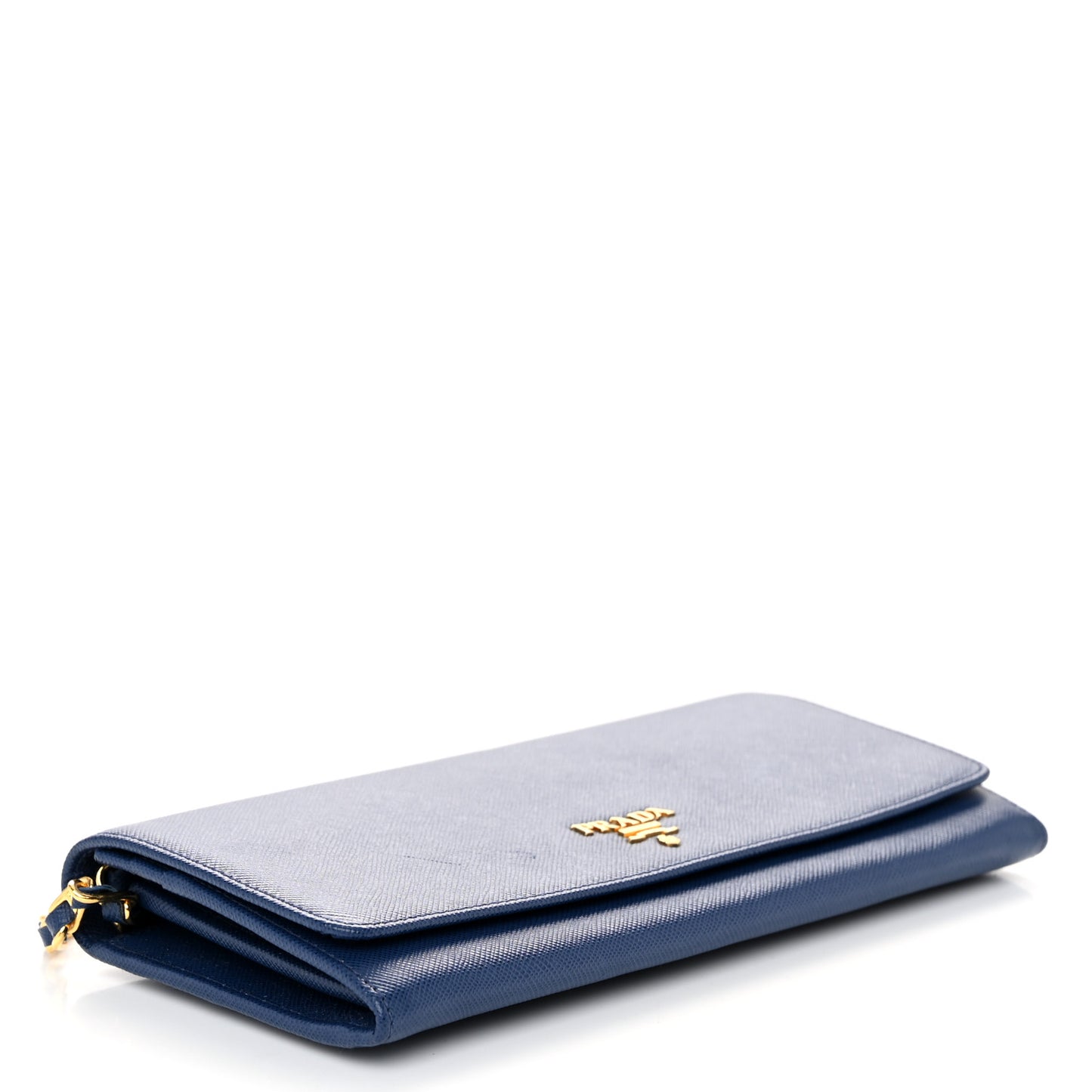 Saffiano Metal Oro Chain Wallet Bleuette