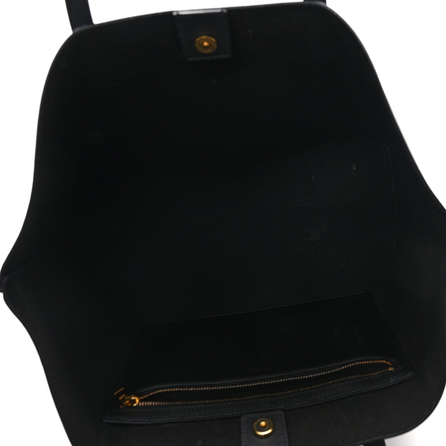 Tom Ford Grained Calfskin Small T Tote Black 5 of 13